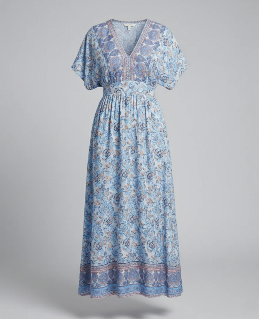 Boho Maxikleid Sommer Damen Floral - Image 5