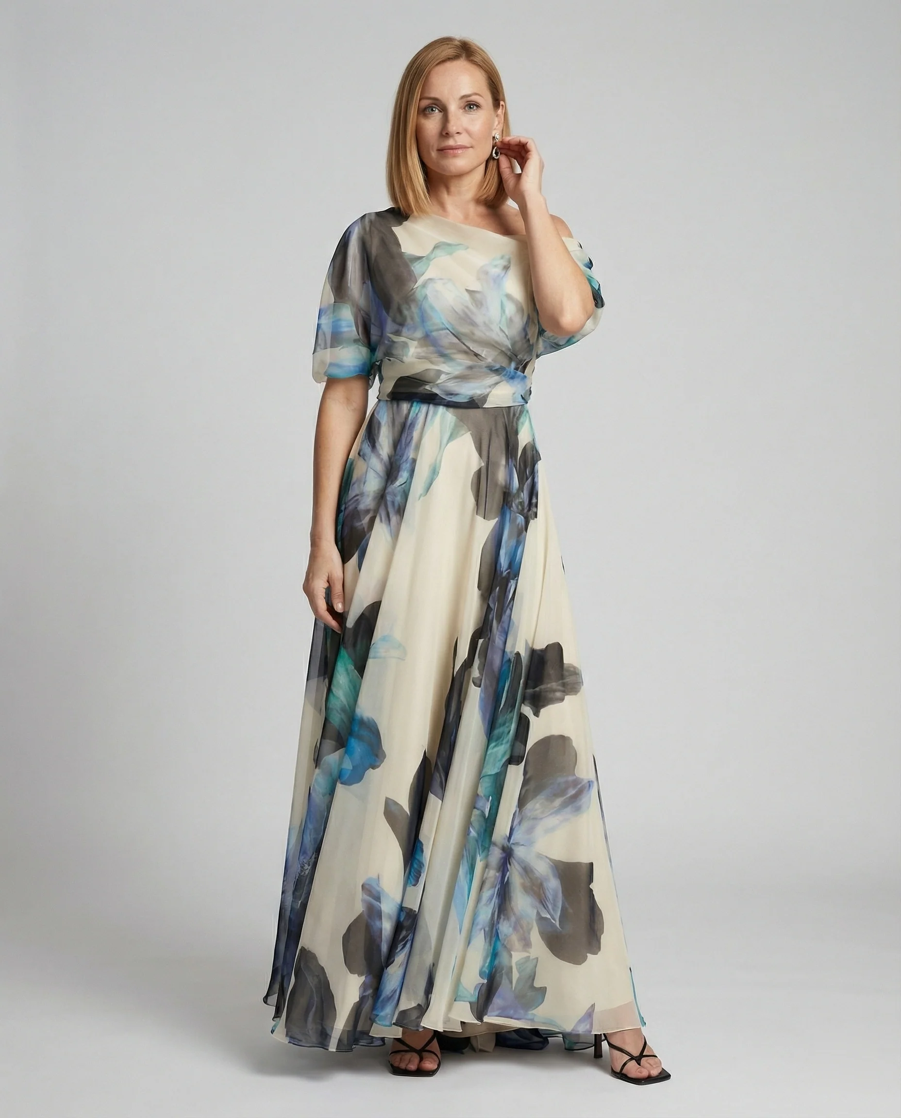 Damen Abendkleid lang Carmen