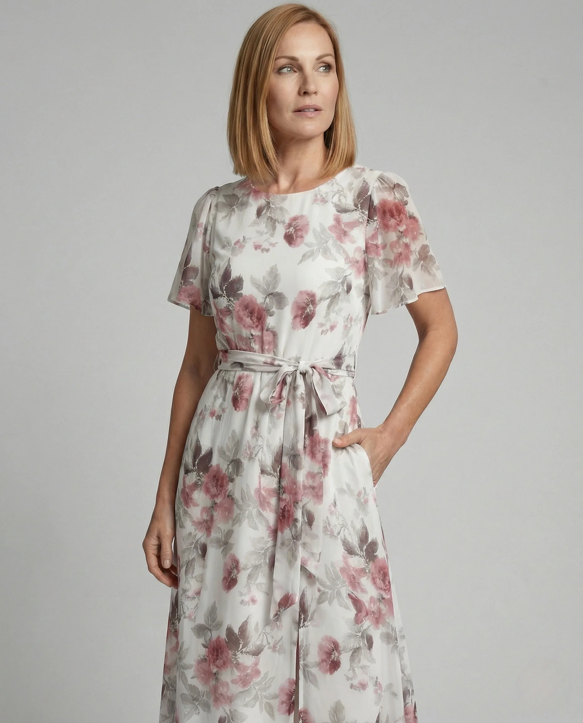 Blumenkleid Maxikleid Sommer Chiffon - Image 2
