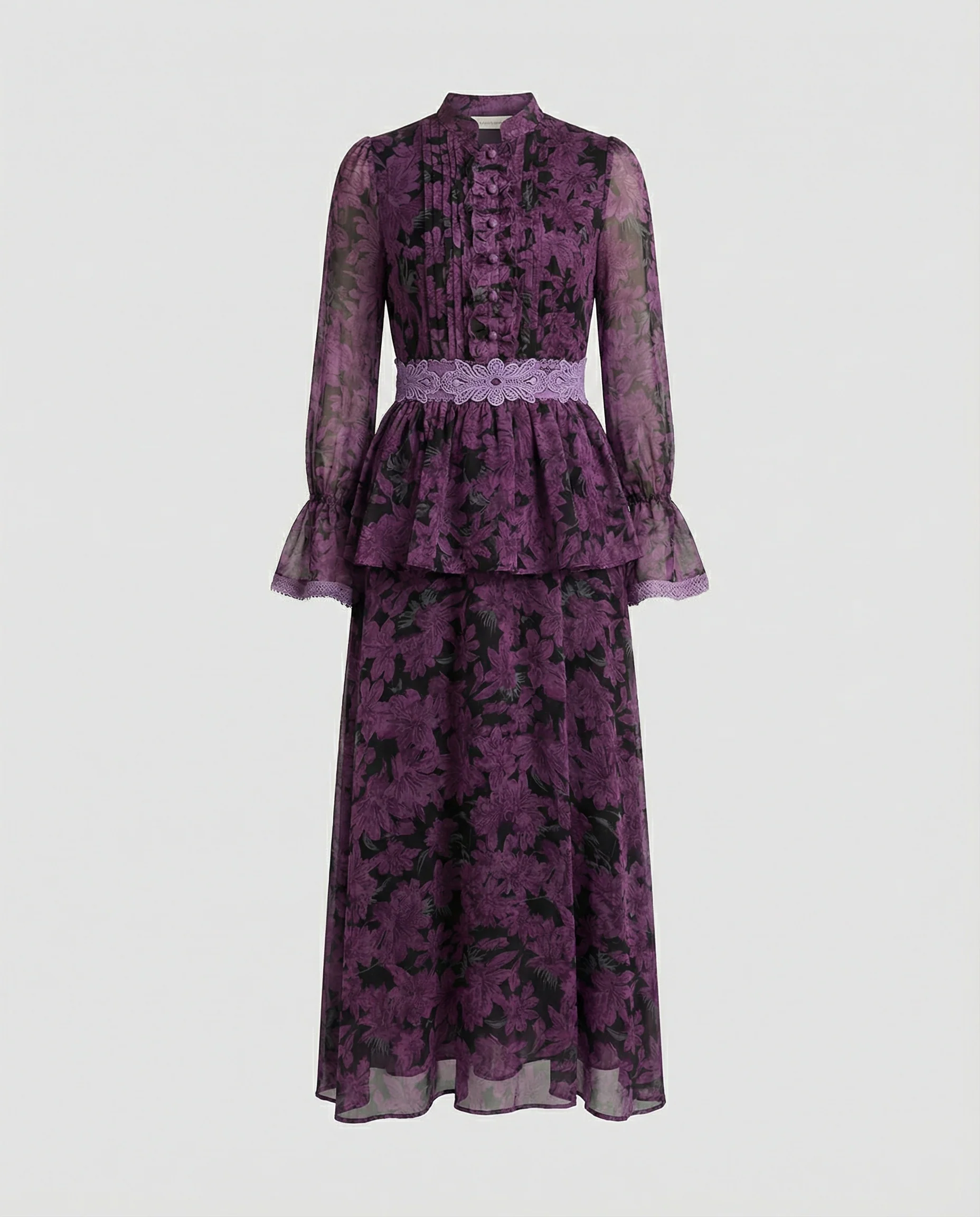Damen Maxikleid Chiffon elegant - Image 7