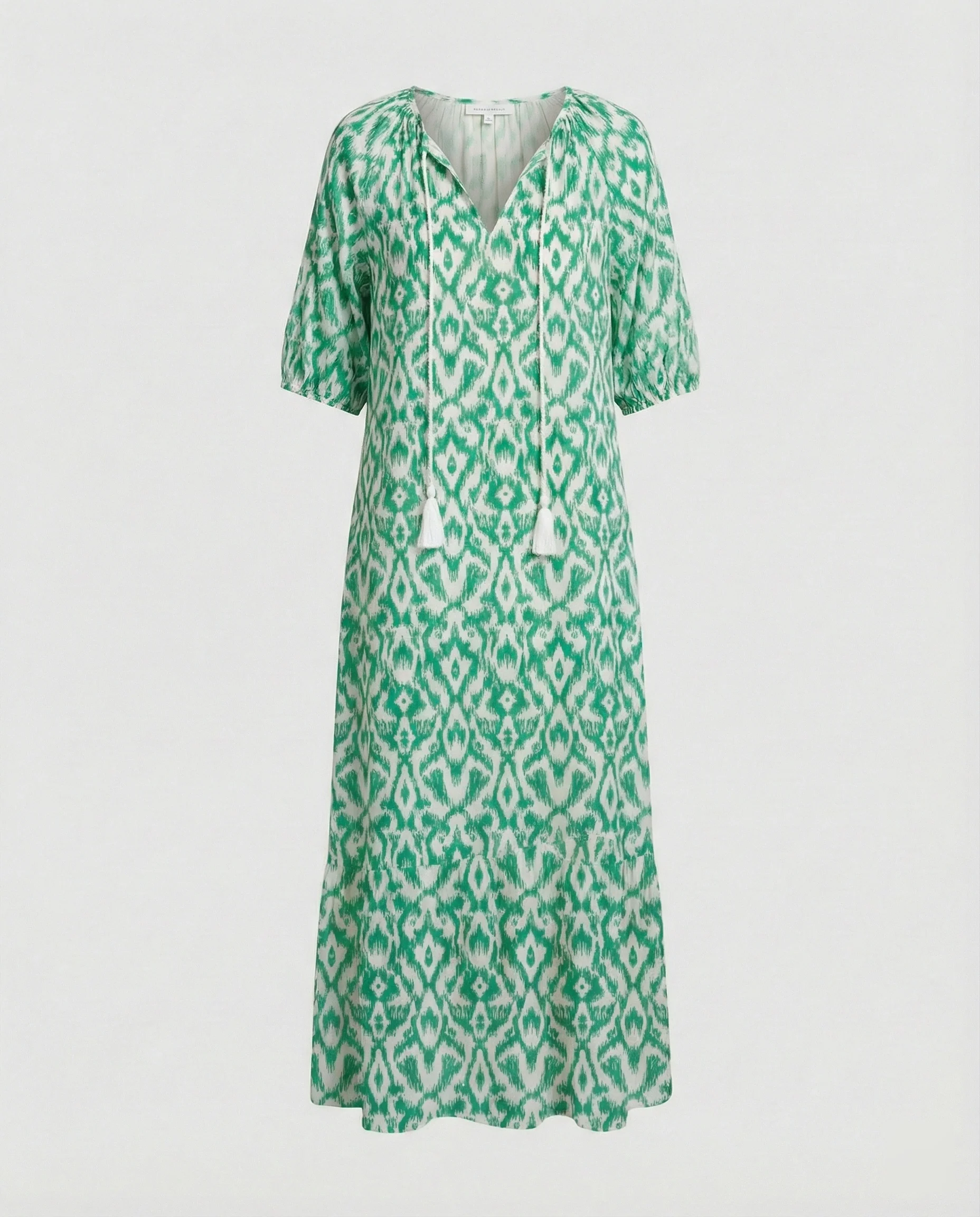 Boho Maxikleid Damen Kordelzug - Image 20