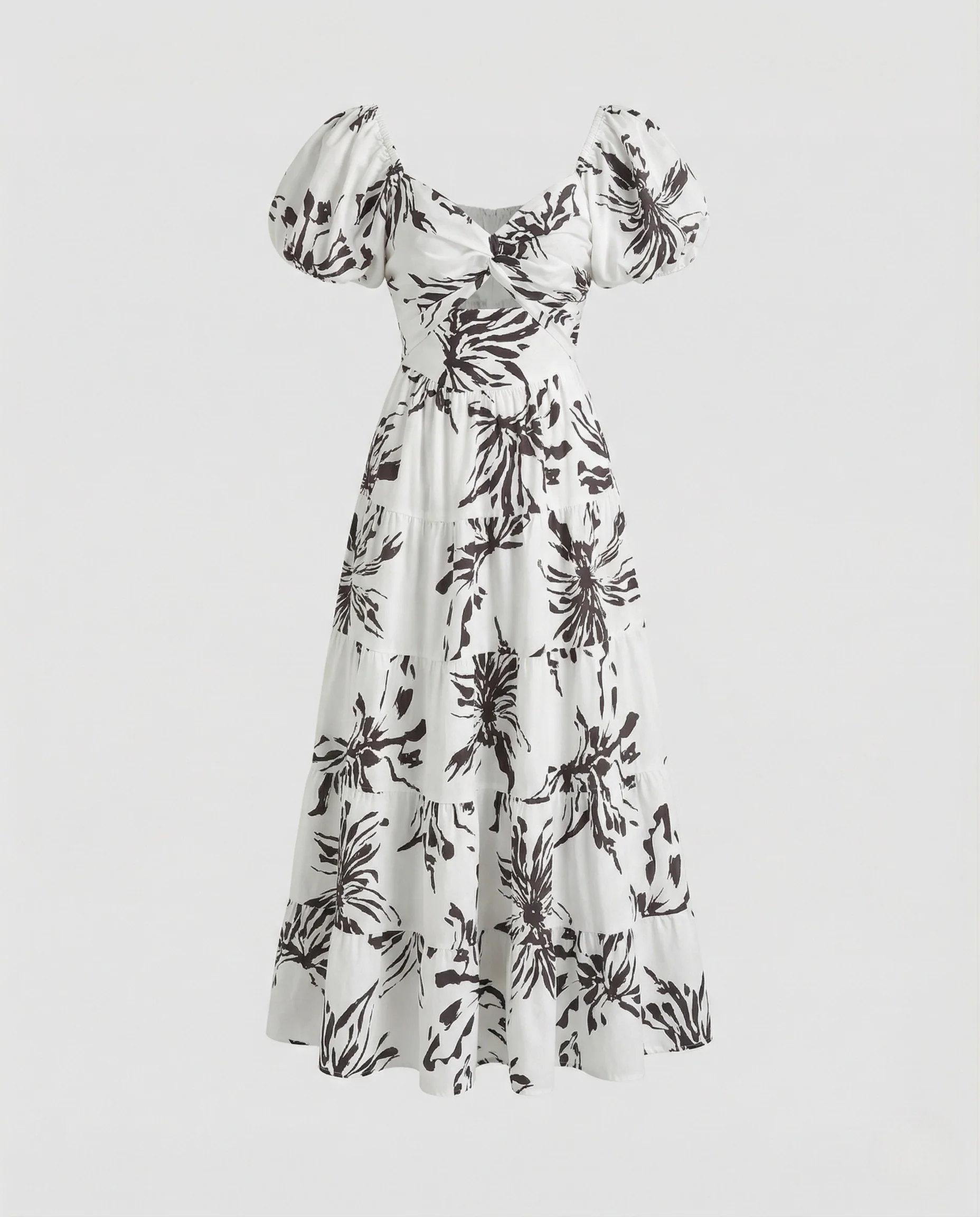 Carmen Maxikleid Mit Puffärmeln Damen - Image 6