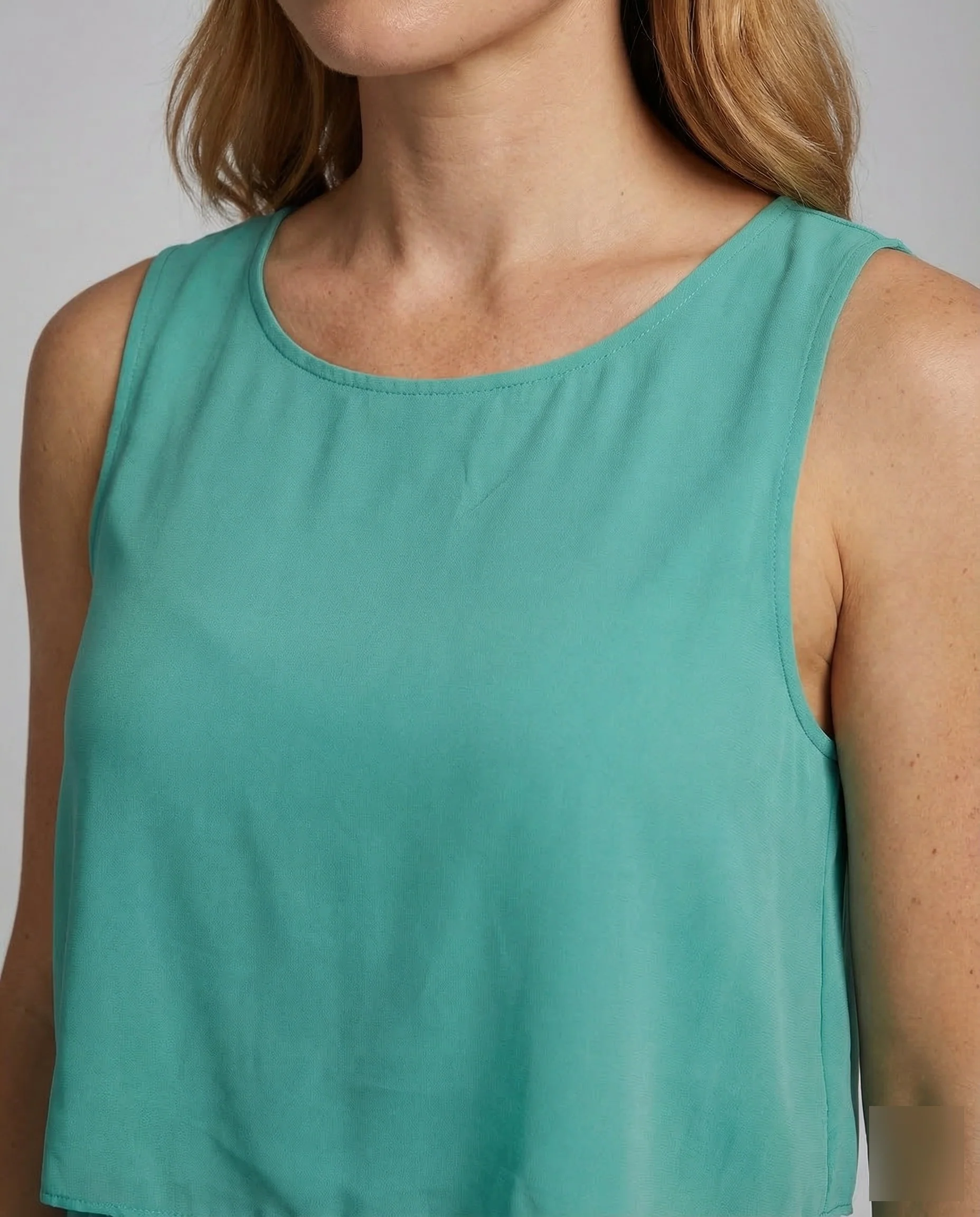 Damen Chiffon Maxikleid Overlay - Image 3