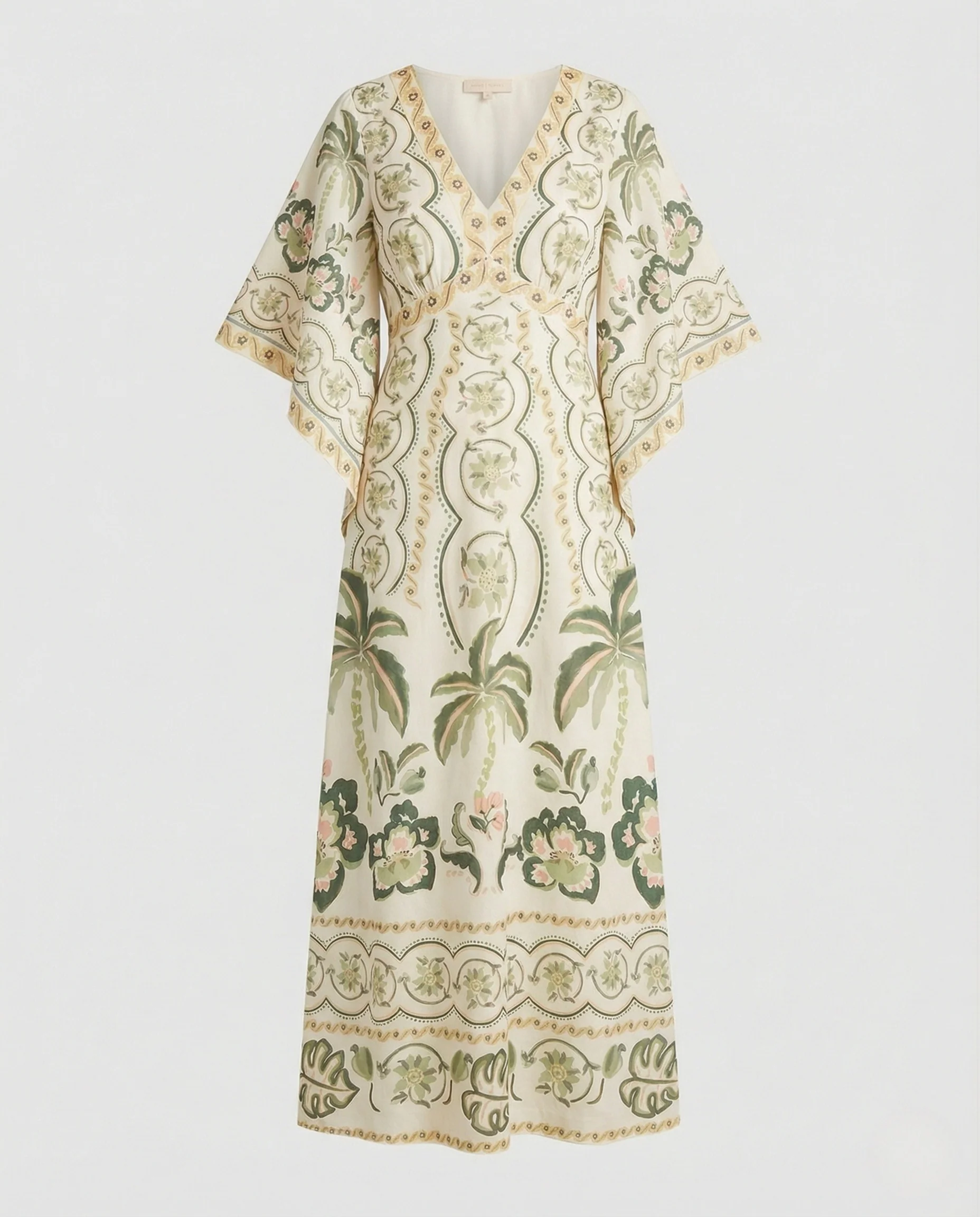Maxikleid Mit Bordürenprint Damen - Image 7