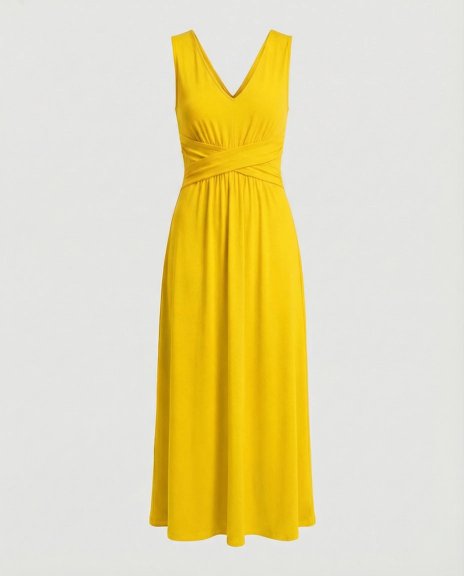Damen Maxikleid V Ausschnitt ärmellos - Image 5