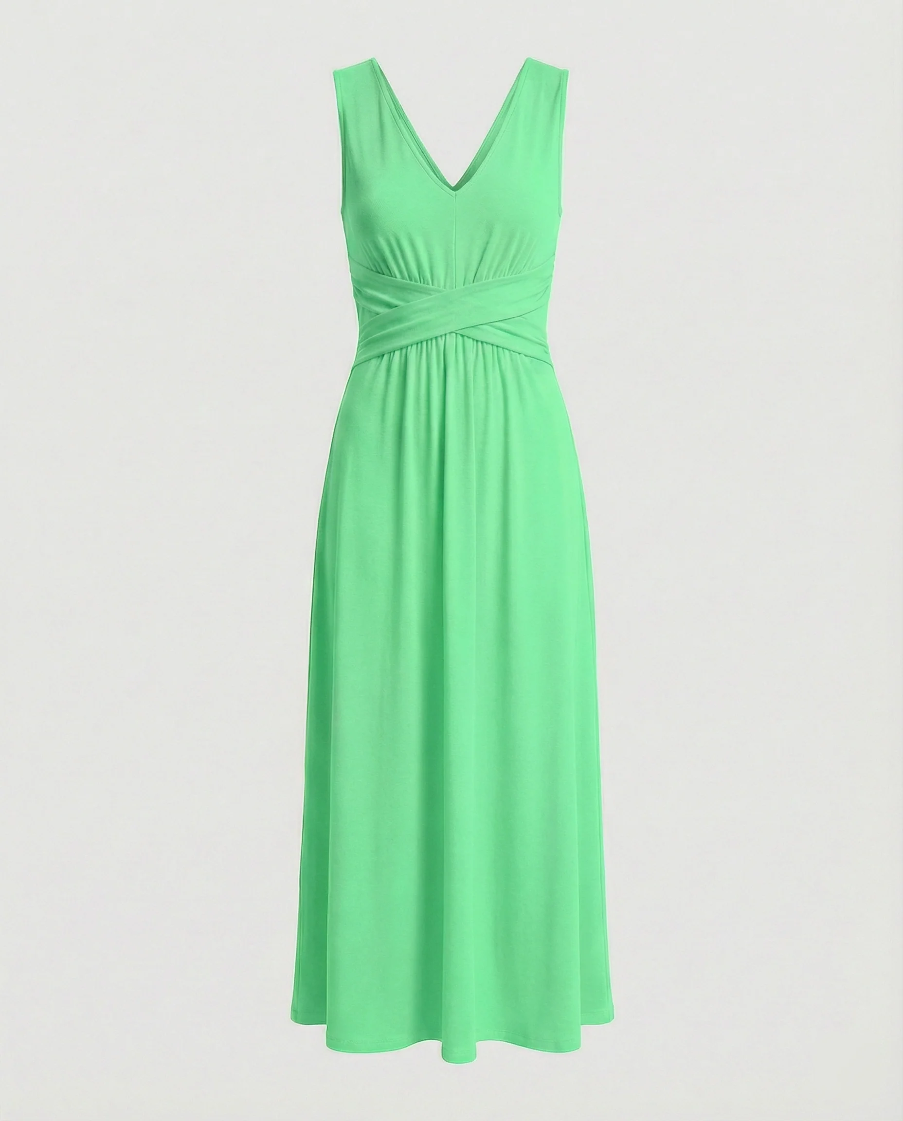Damen Maxikleid V Ausschnitt ärmellos - Image 7