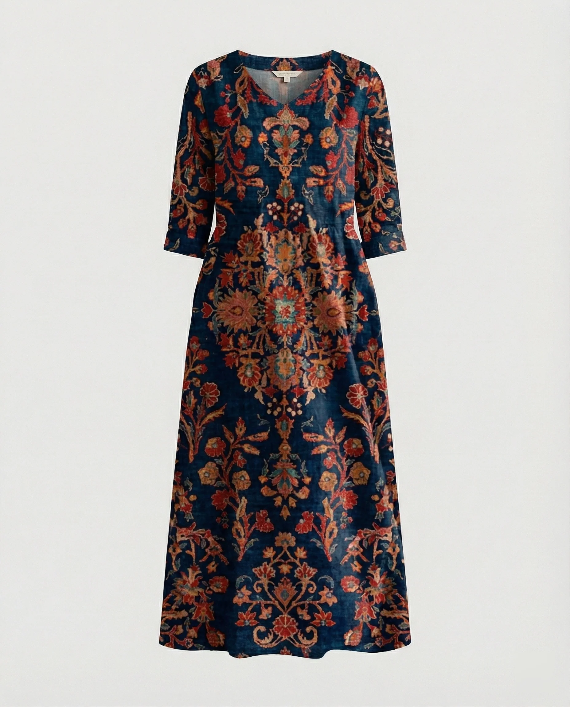 A-Linie Maxikleid Damen Mit Taschen - Image 12