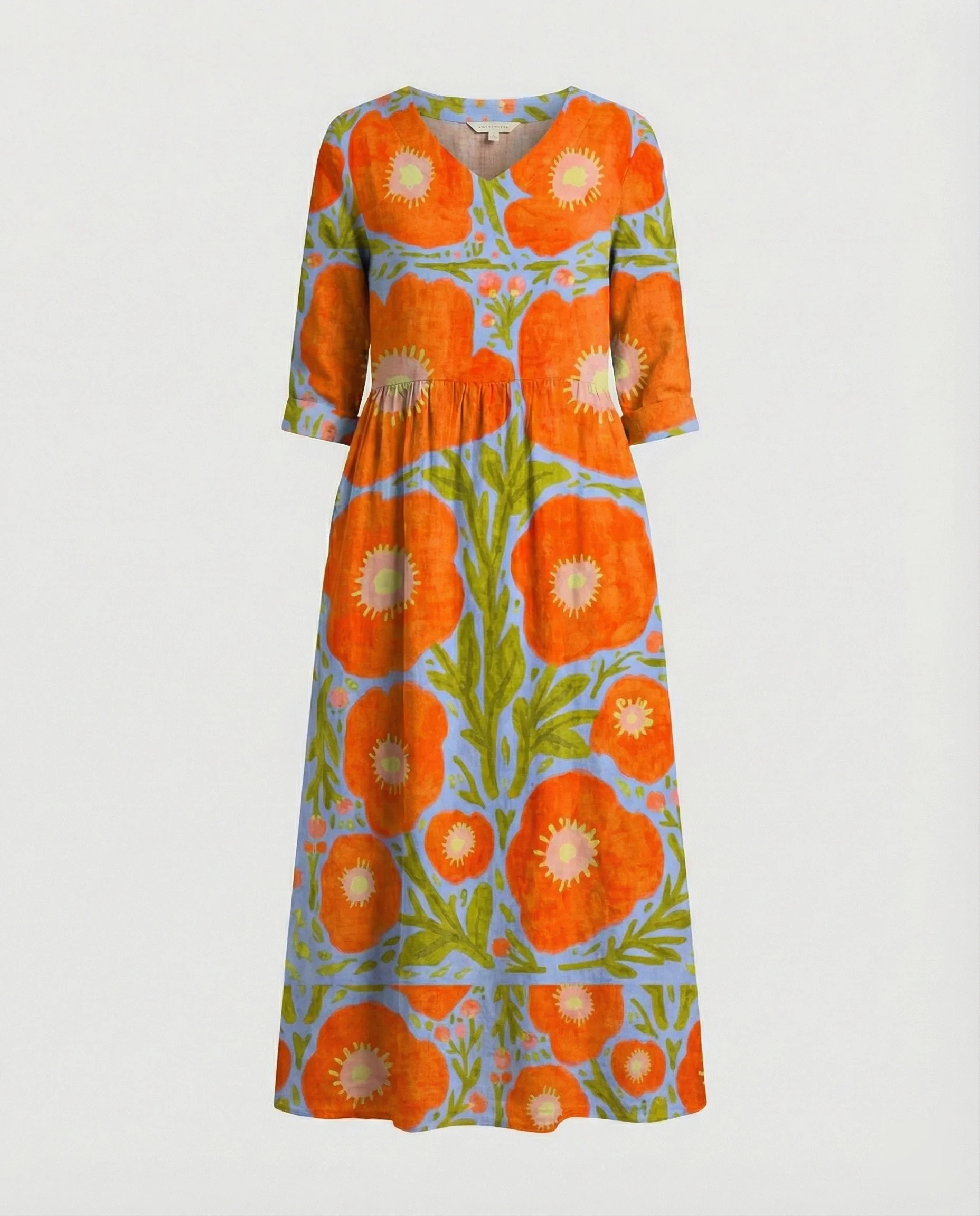 A-Linie Maxikleid Damen Mit Taschen - Image 14