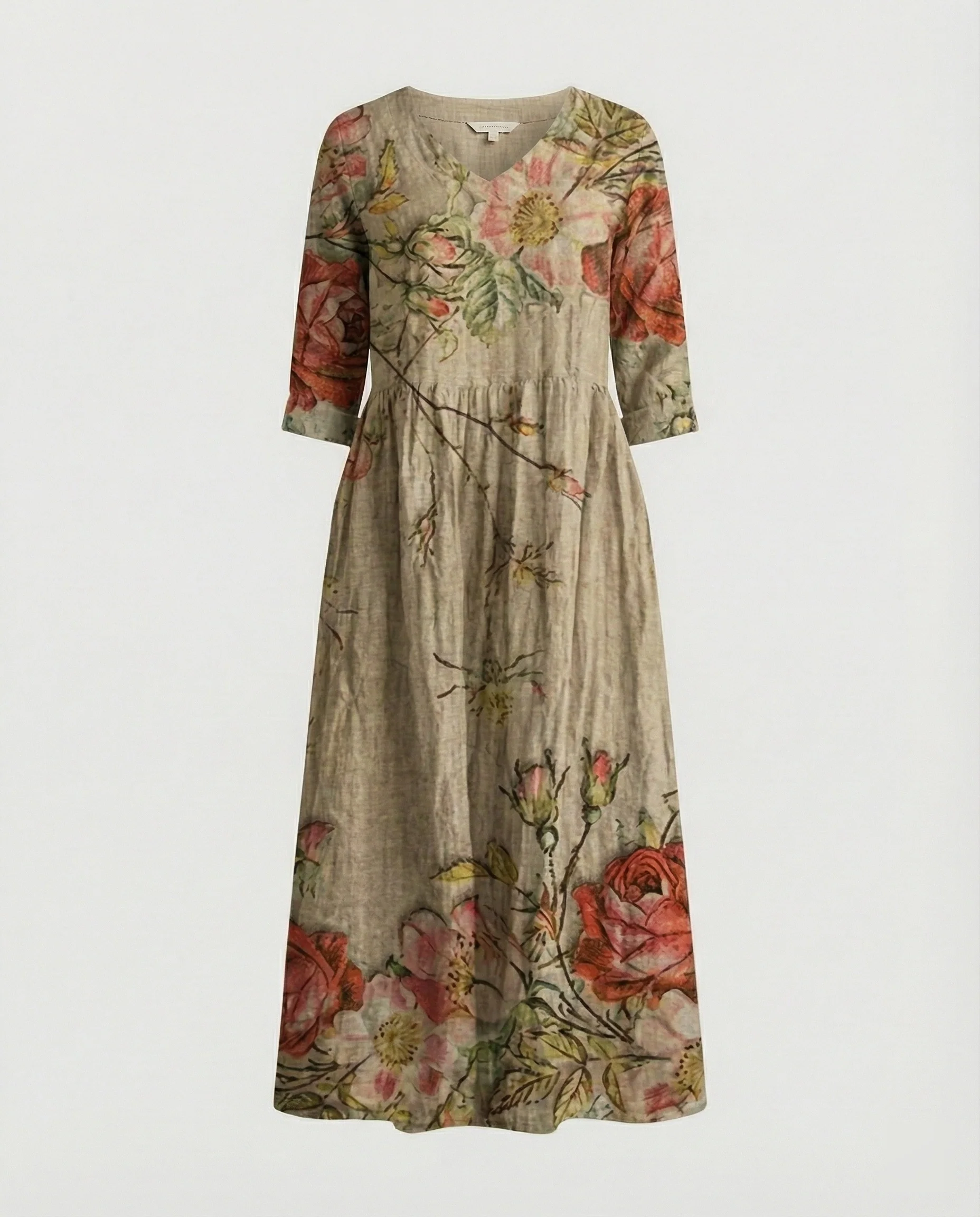 A-Linie Maxikleid Damen Mit Taschen - Image 15