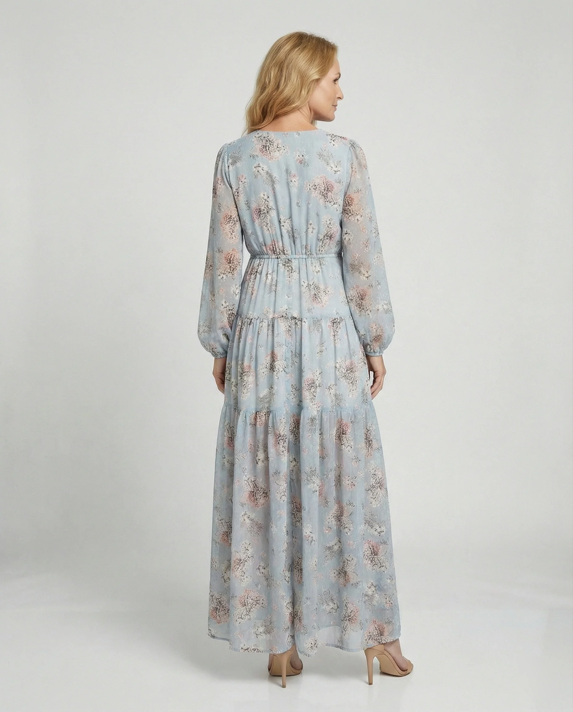 Damen Maxikleid Sommer Knopfleiste - Image 3