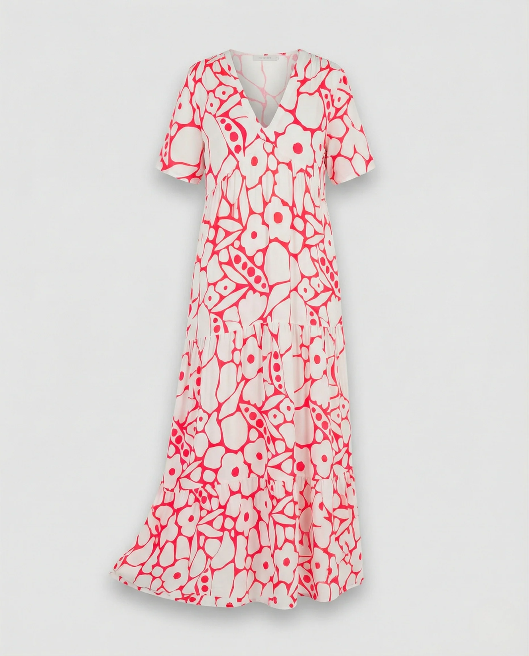 Maxikleid Sommer Damen V-Ausschnitt - Image 4