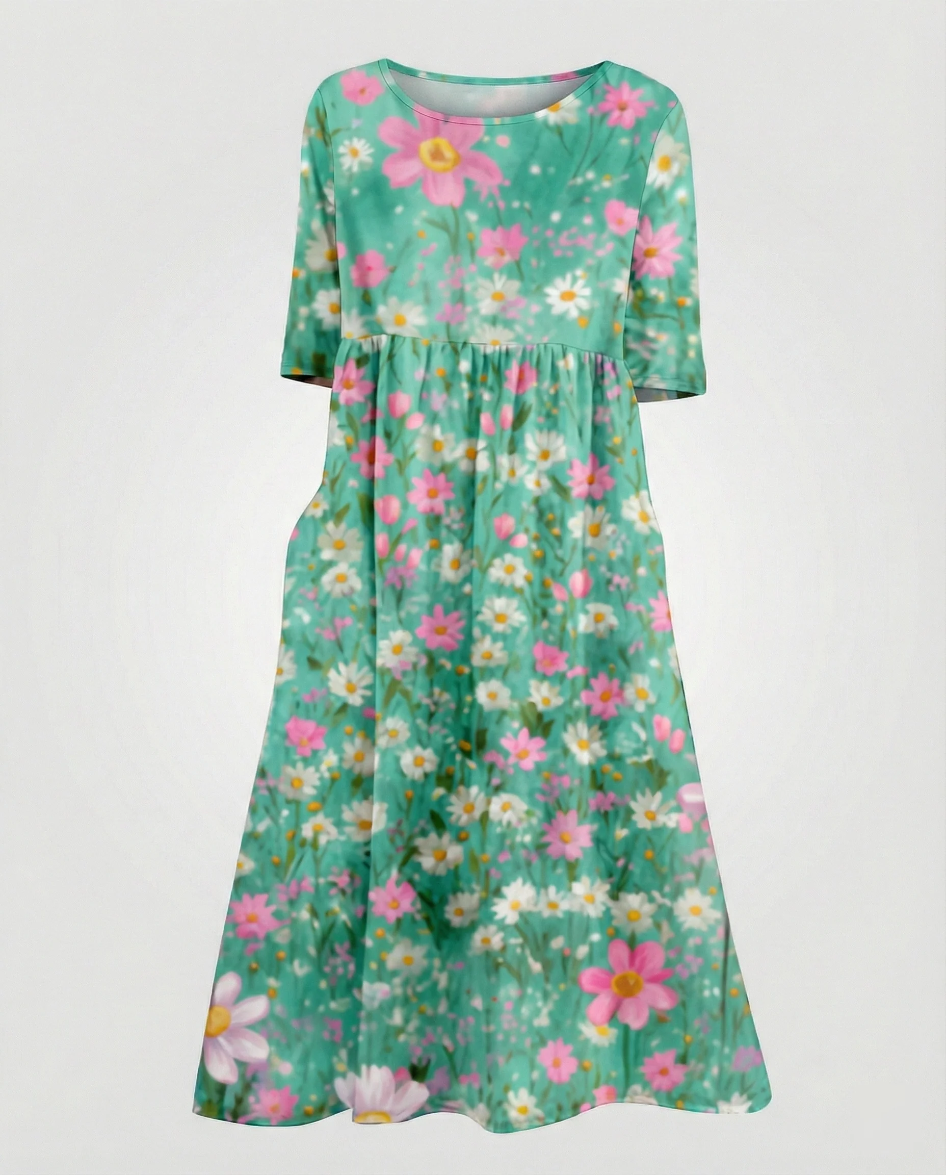 Damen Maxikleid A-Linie fließend - Image 17