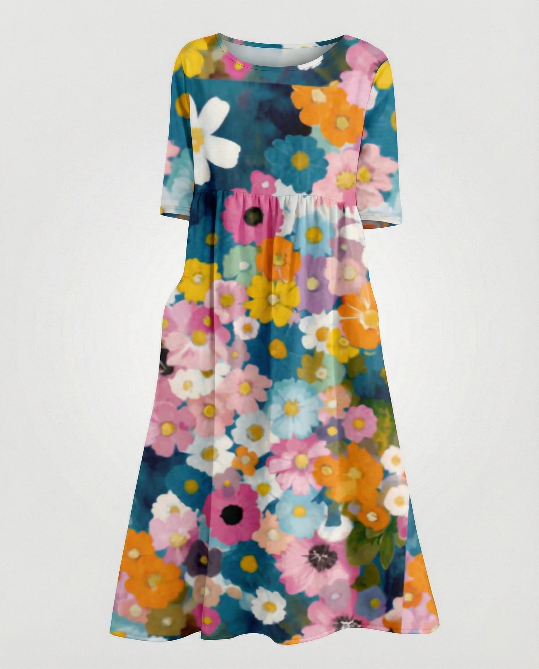 Damen Maxikleid A-Linie fließend - Image 25
