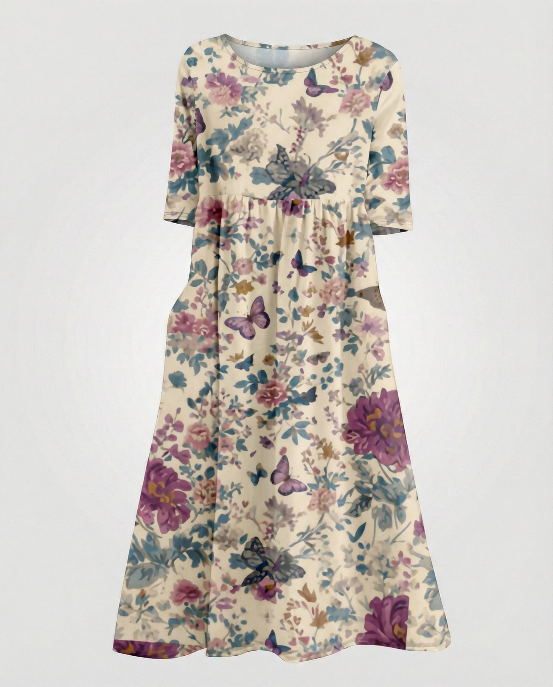 Damen Maxikleid A-Linie fließend - Image 30