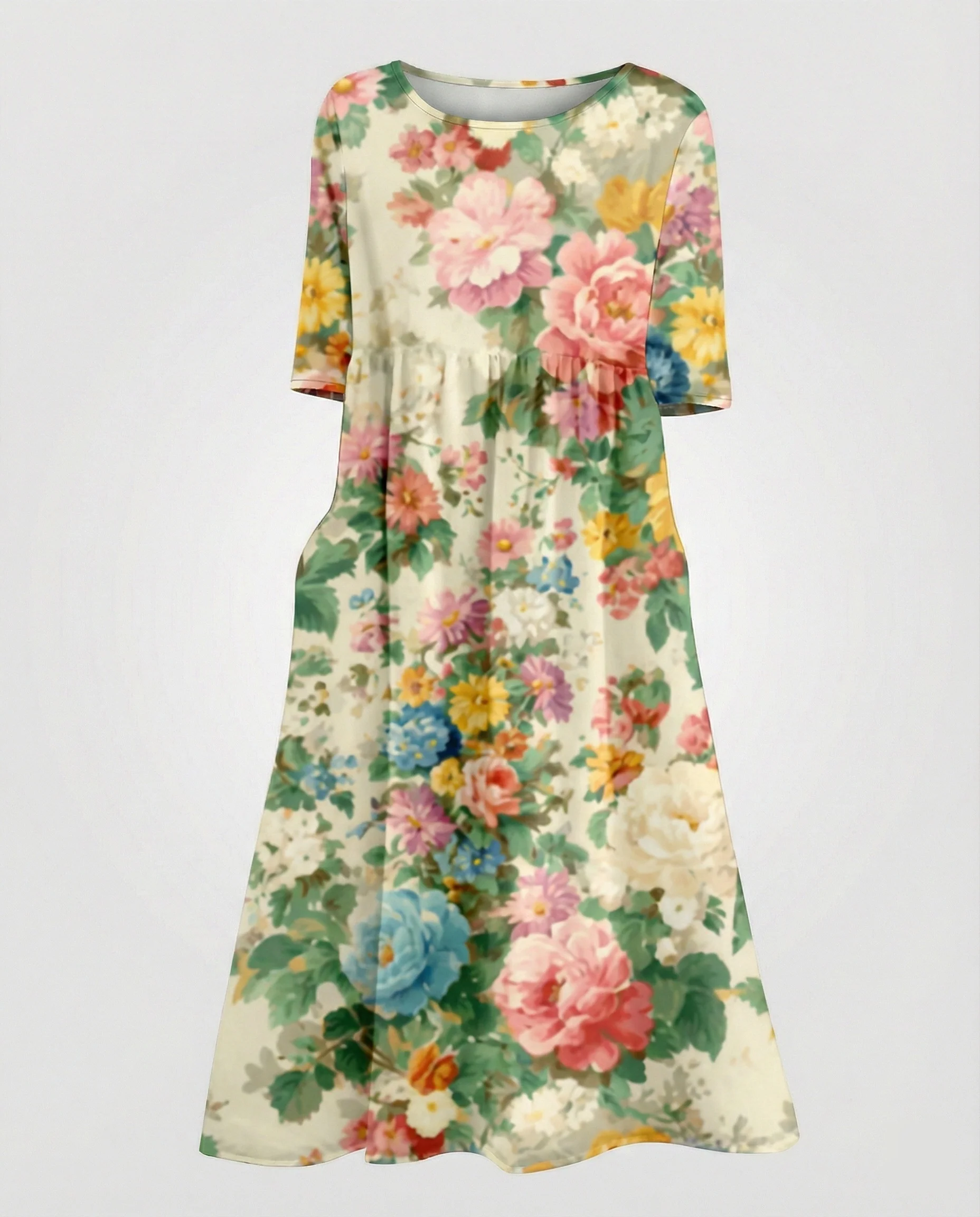 Damen Maxikleid A-Linie fließend - Image 32