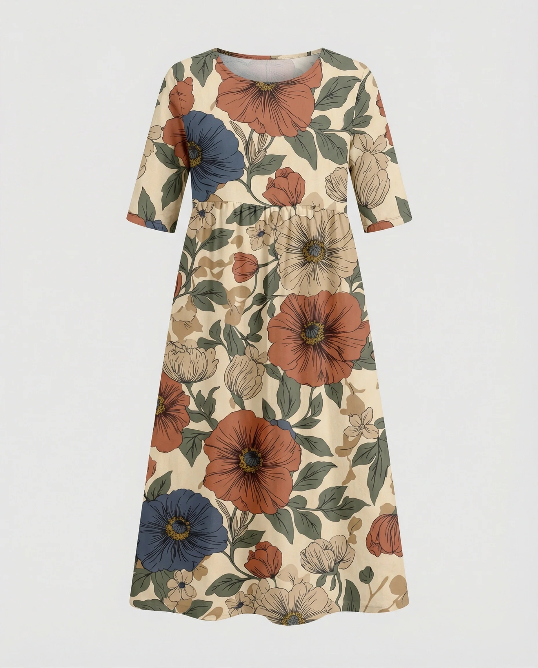 Damen Maxikleid A-Linie fließend - Image 36