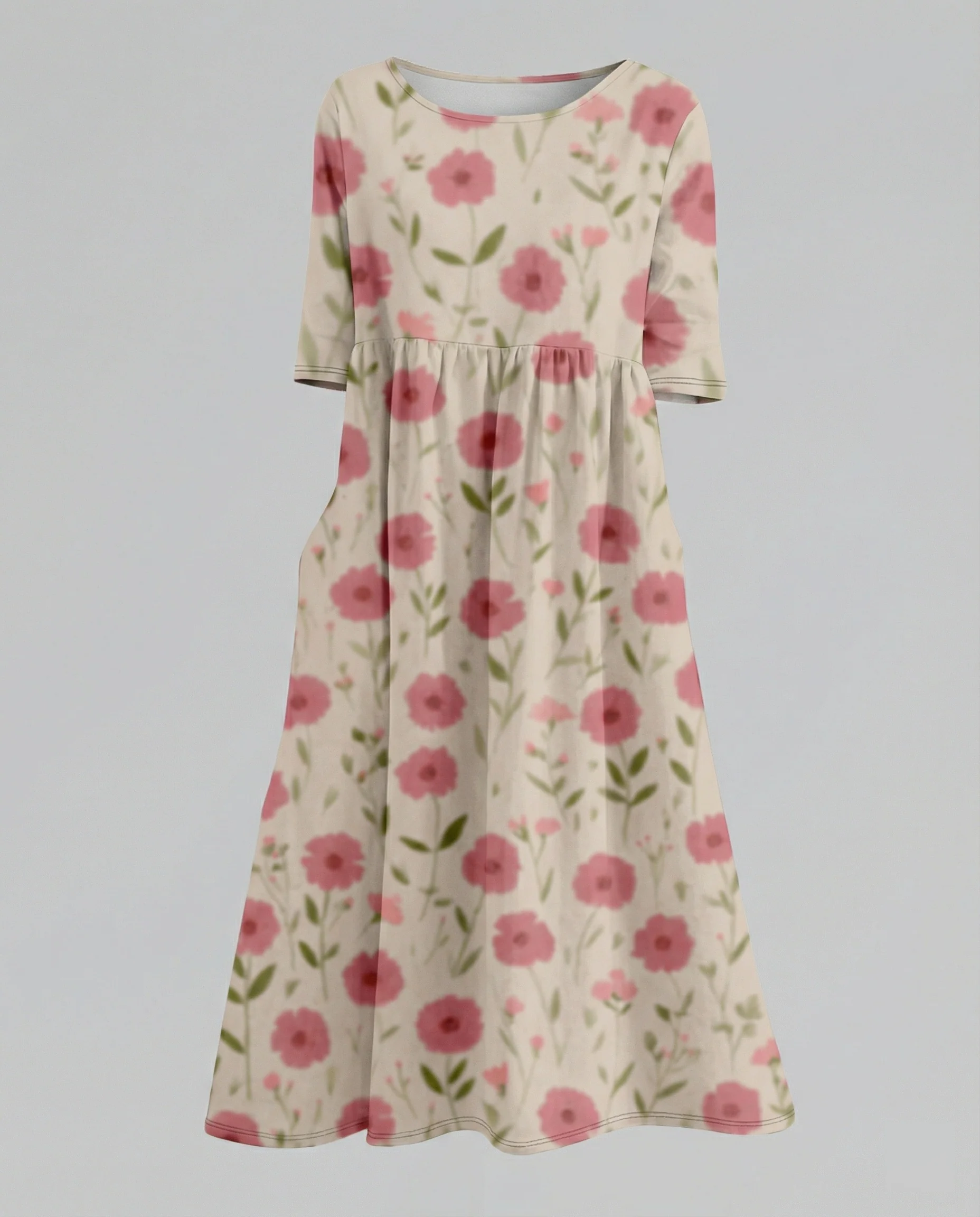 Damen Maxikleid A-Linie fließend - Image 4