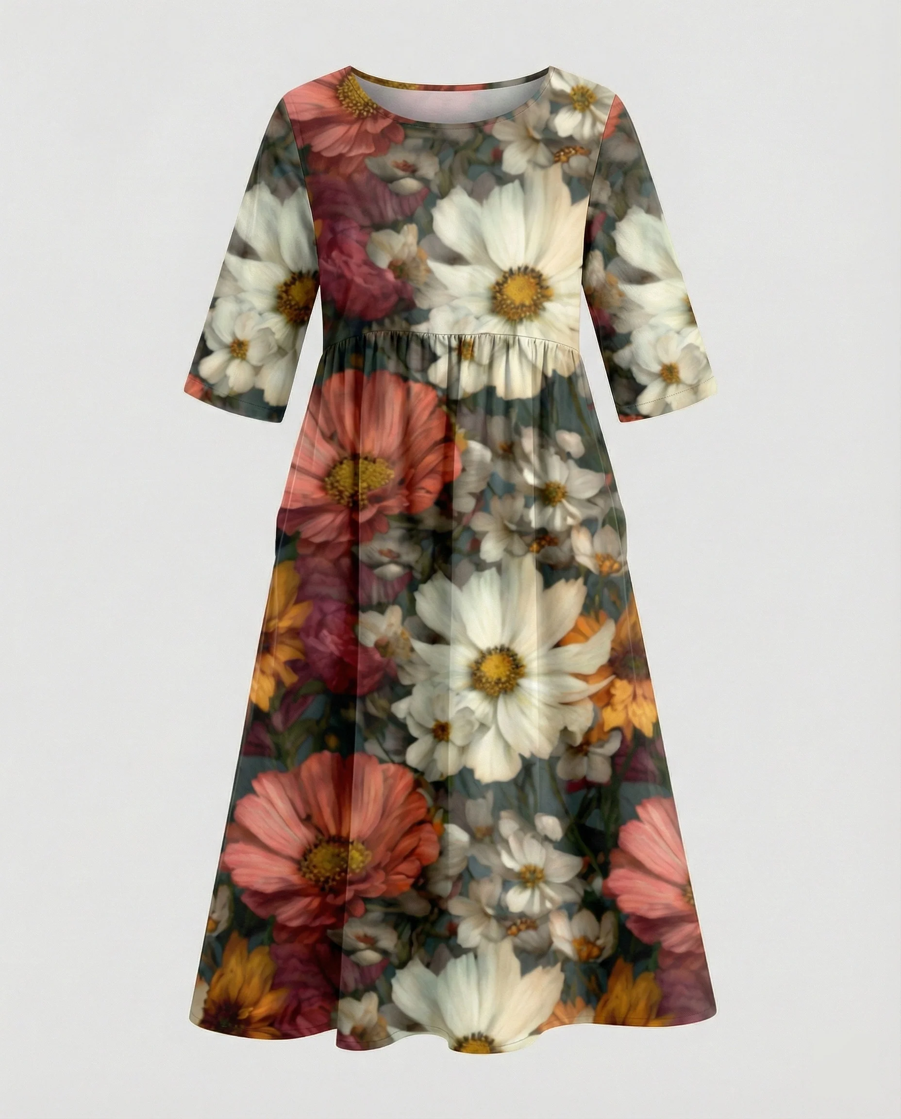 Damen Maxikleid A-Linie fließend - Image 50