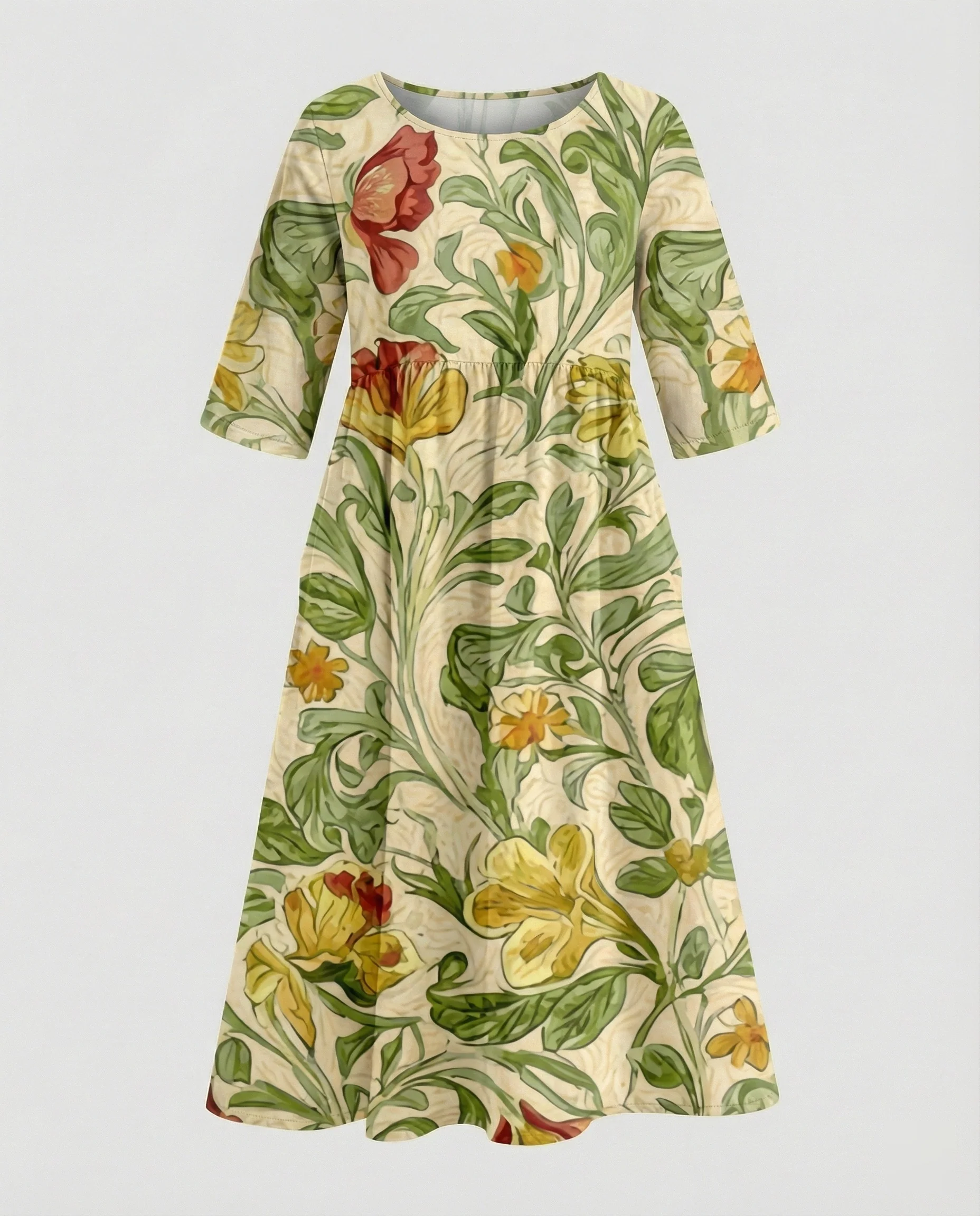 Damen Maxikleid A-Linie fließend - Image 55