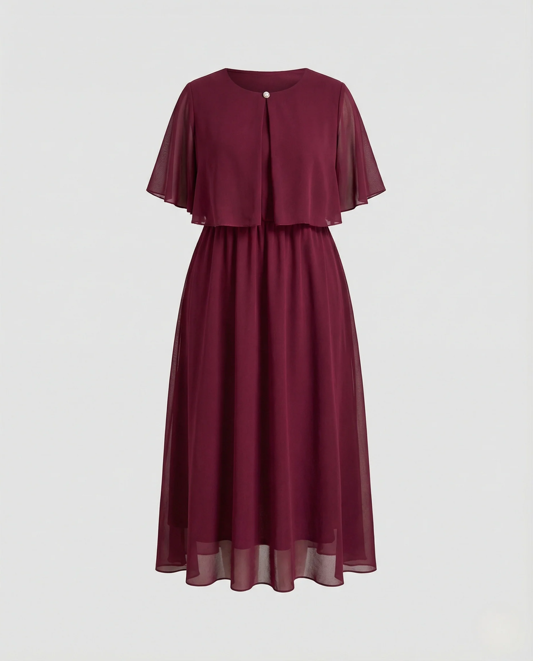 Damen Maxikleid mit Passe und Knopf - Image 4