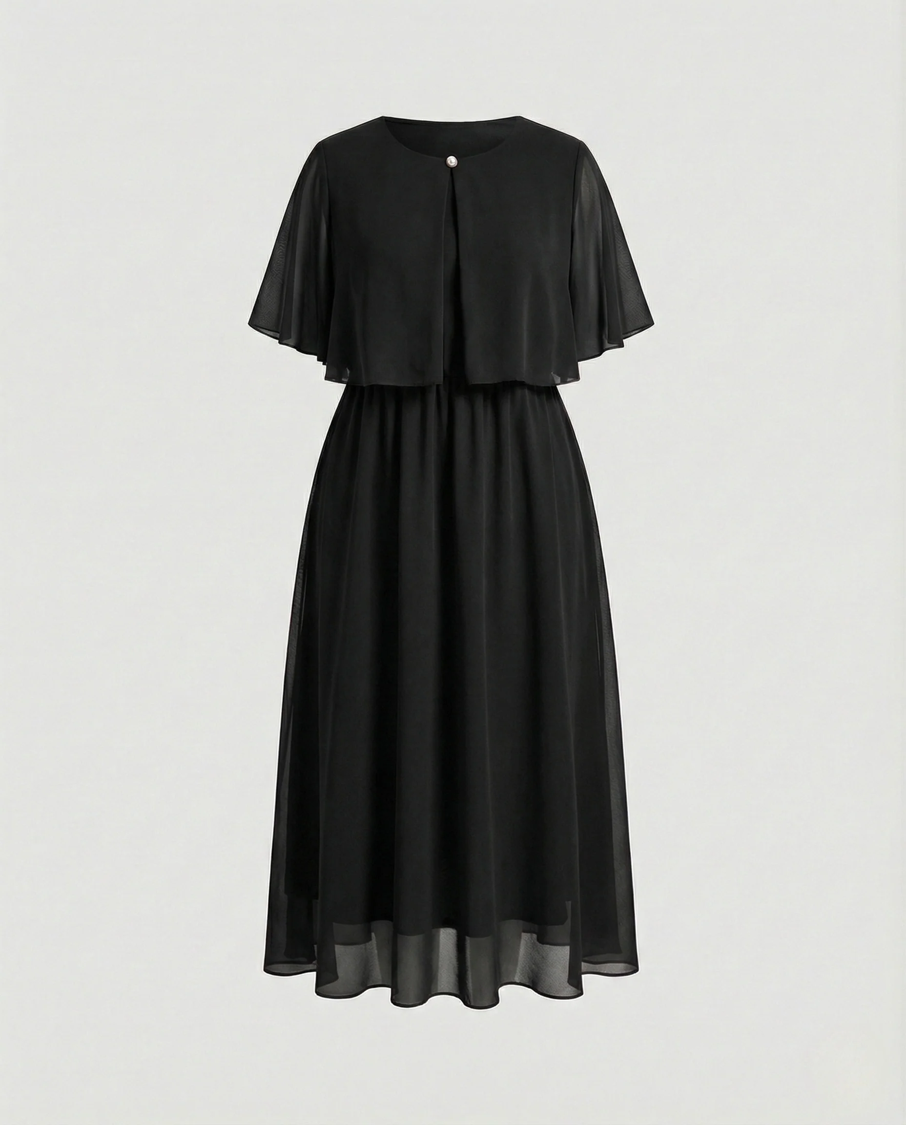 Damen Maxikleid mit Passe und Knopf - Image 5