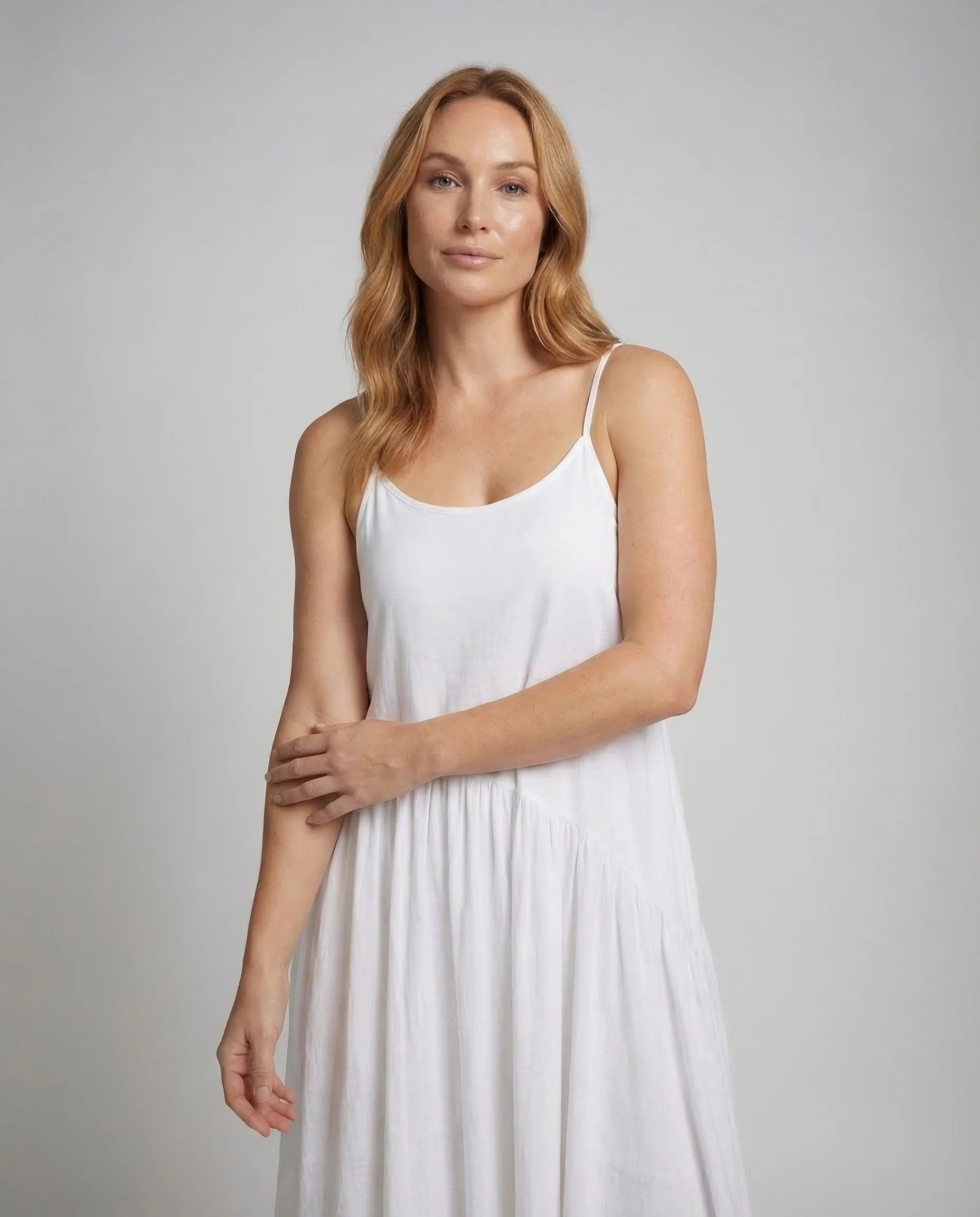 Damen Stufenkleid Spaghettiträger - Image 2