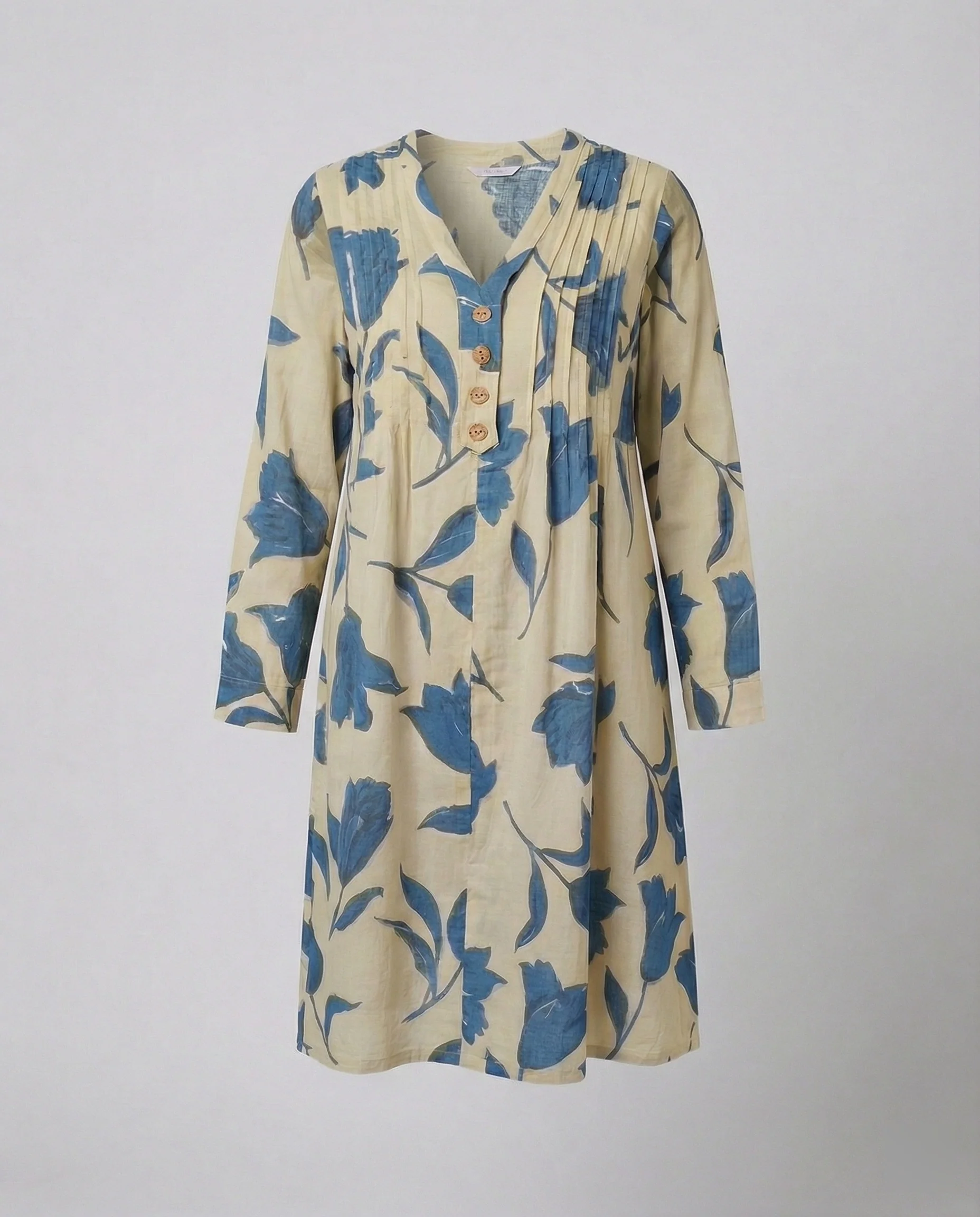 Damen Midikleid V-Ausschnitt fließend - Image 5