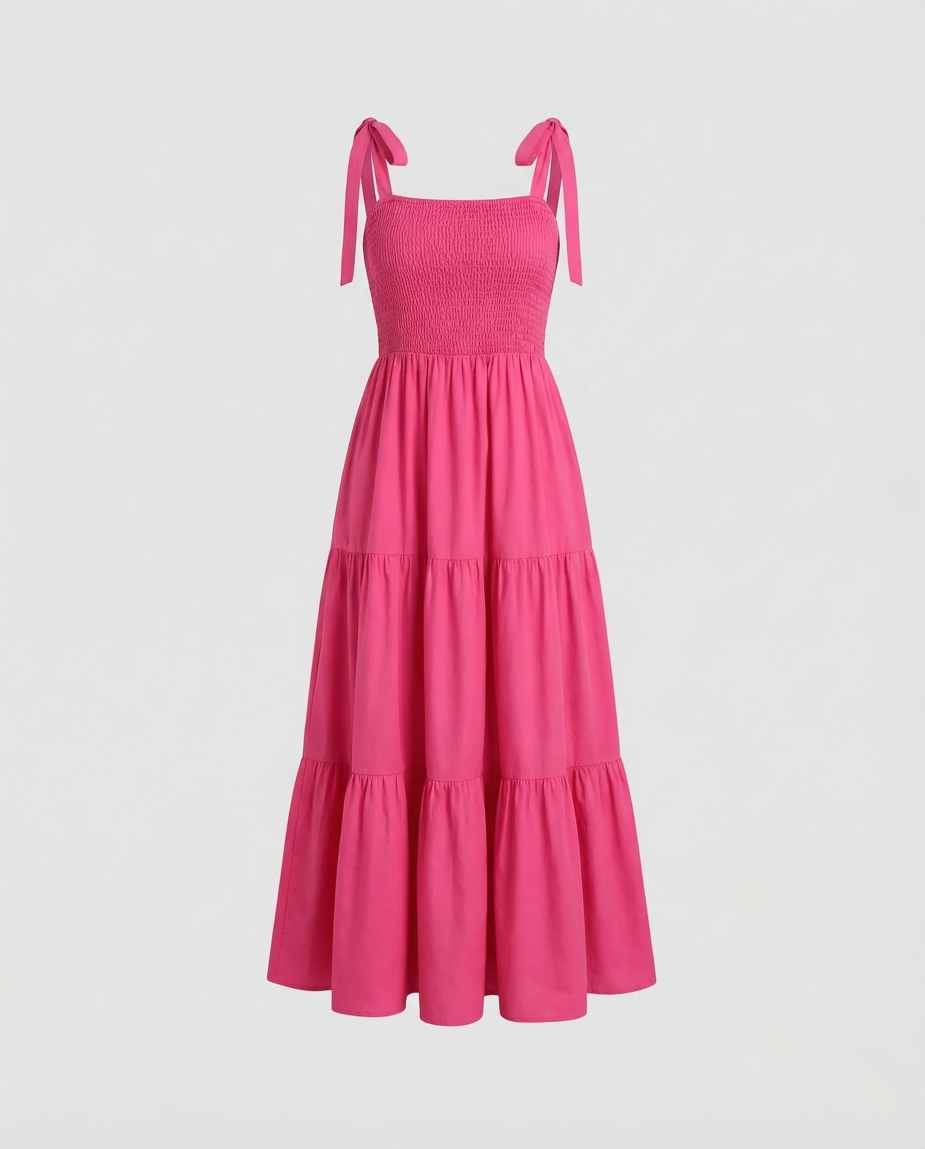 Damen Smok Stufenkleid mit Trägern - Image 5