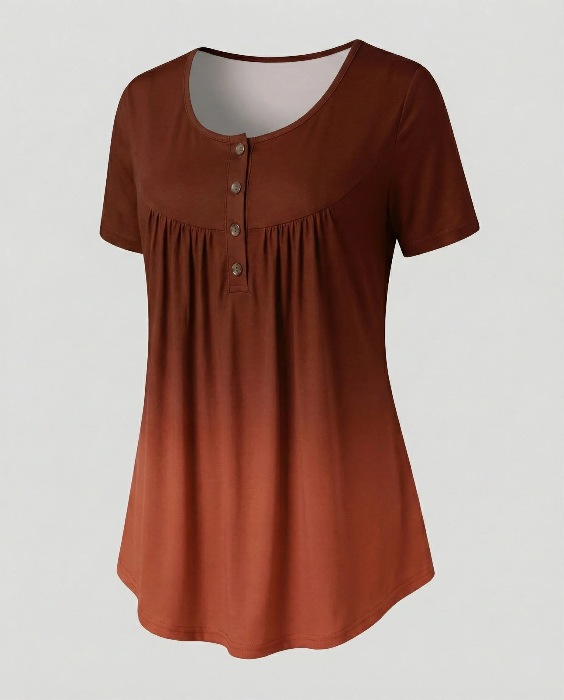 Damen Tunika Damen U-Ausschnitt Print - Image 23