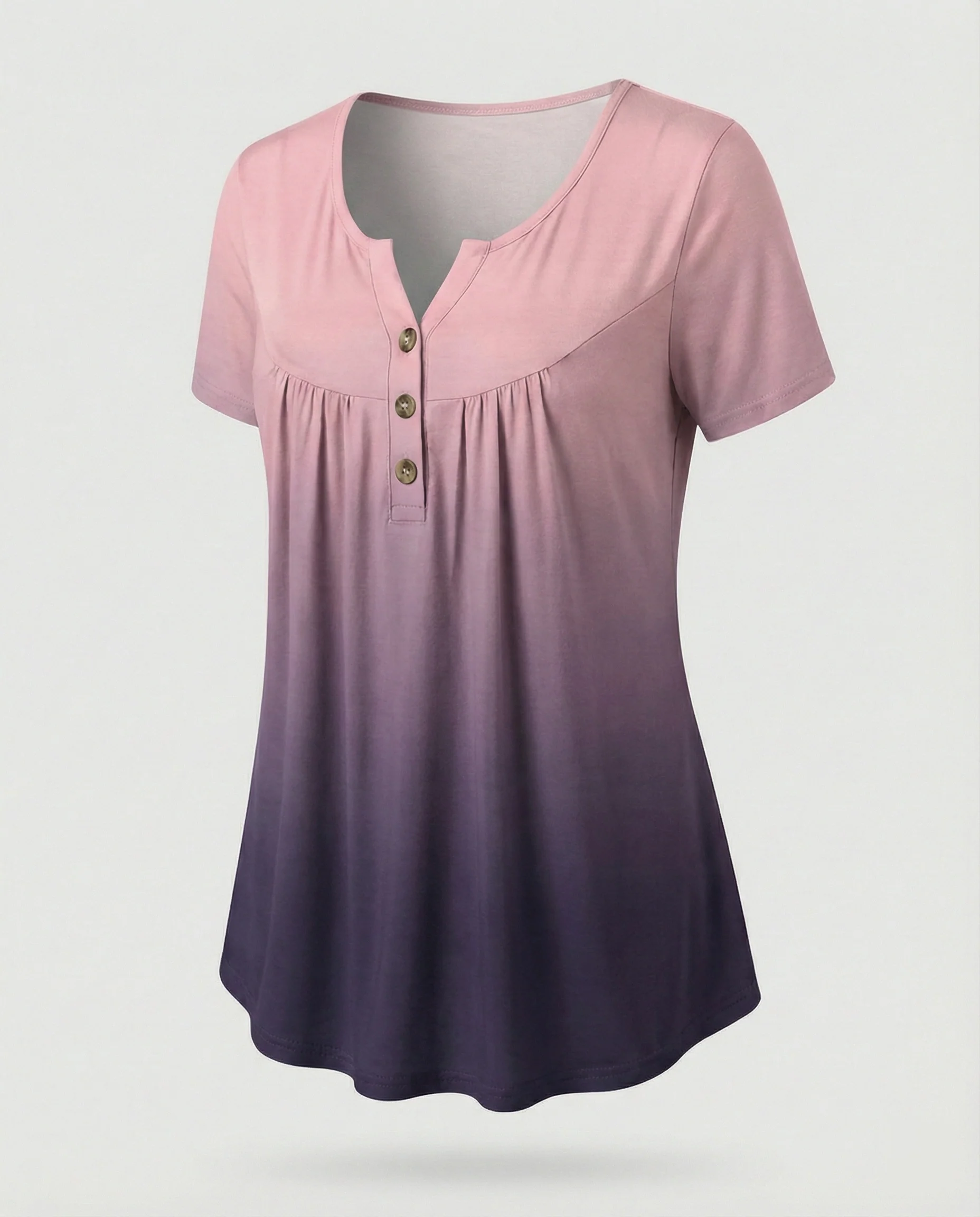 Damen Tunika Damen U-Ausschnitt Print - Image 32