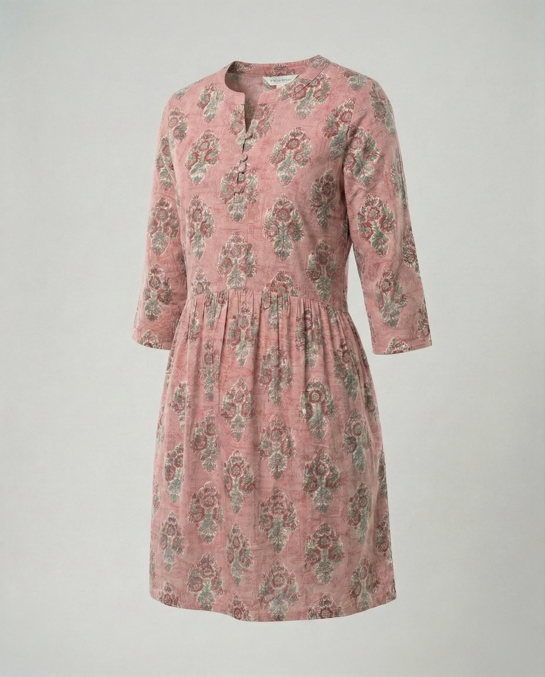 Damen Blumenkleid Mini A-Linie - Image 3