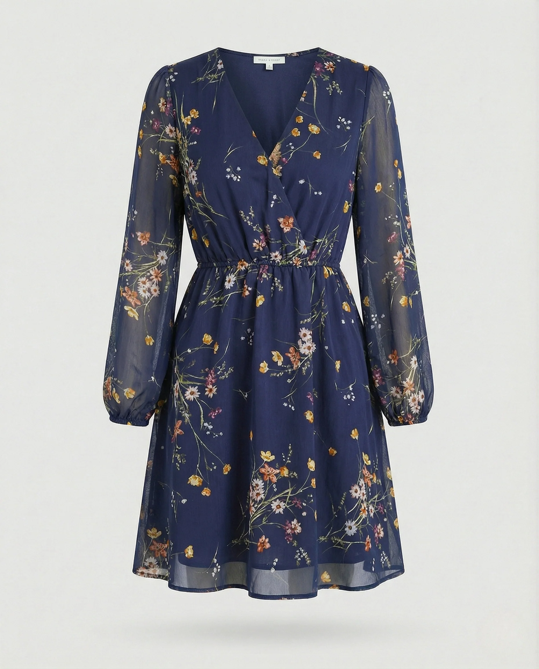 Damen Freizeitkleid floral Wickeloptik - Image 6
