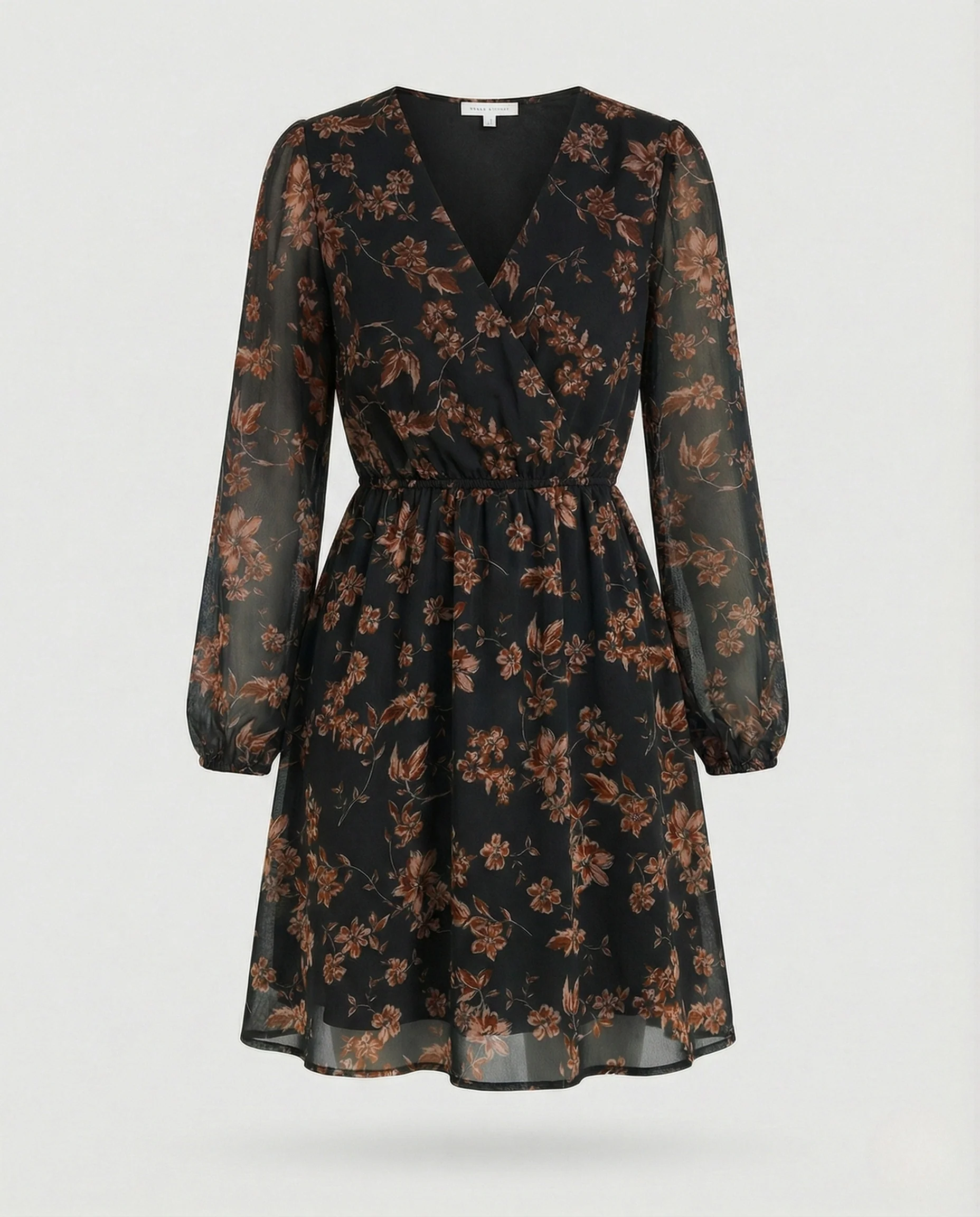 Damen Freizeitkleid floral Wickeloptik - Image 7