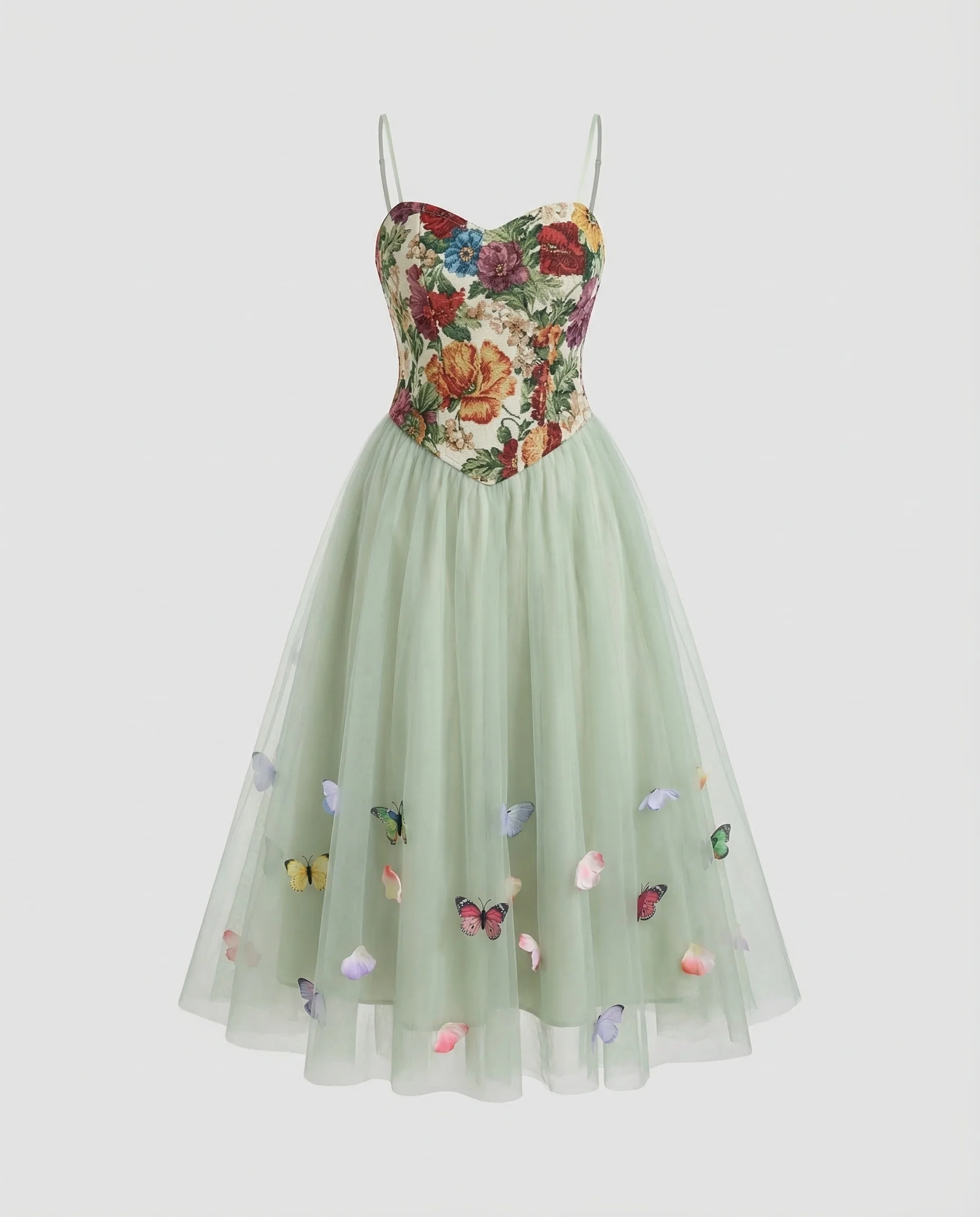 Damen Corsettkleid Jacquard - Image 5
