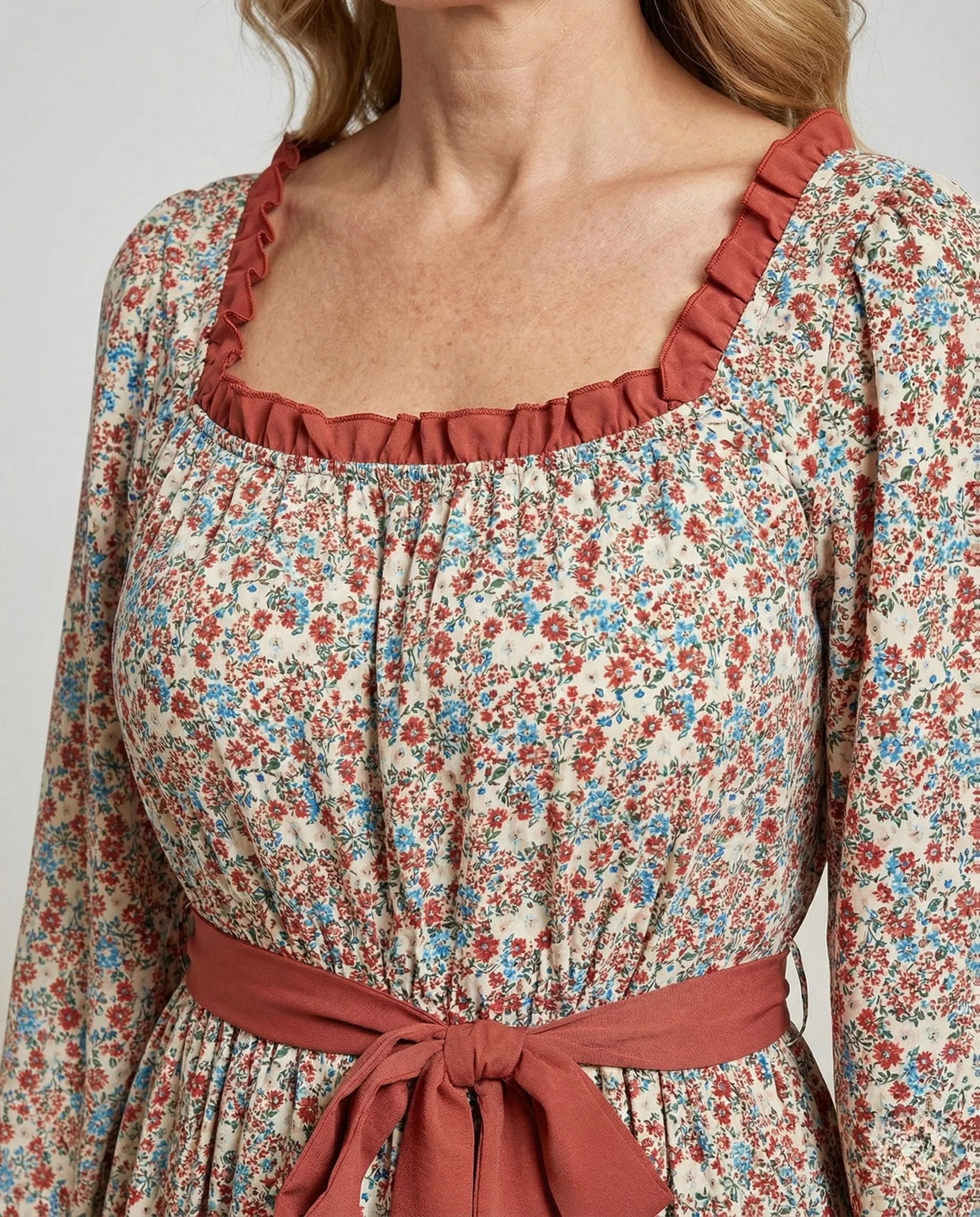 Damen Blumenkleid Maxikleid Sommer - Image 3