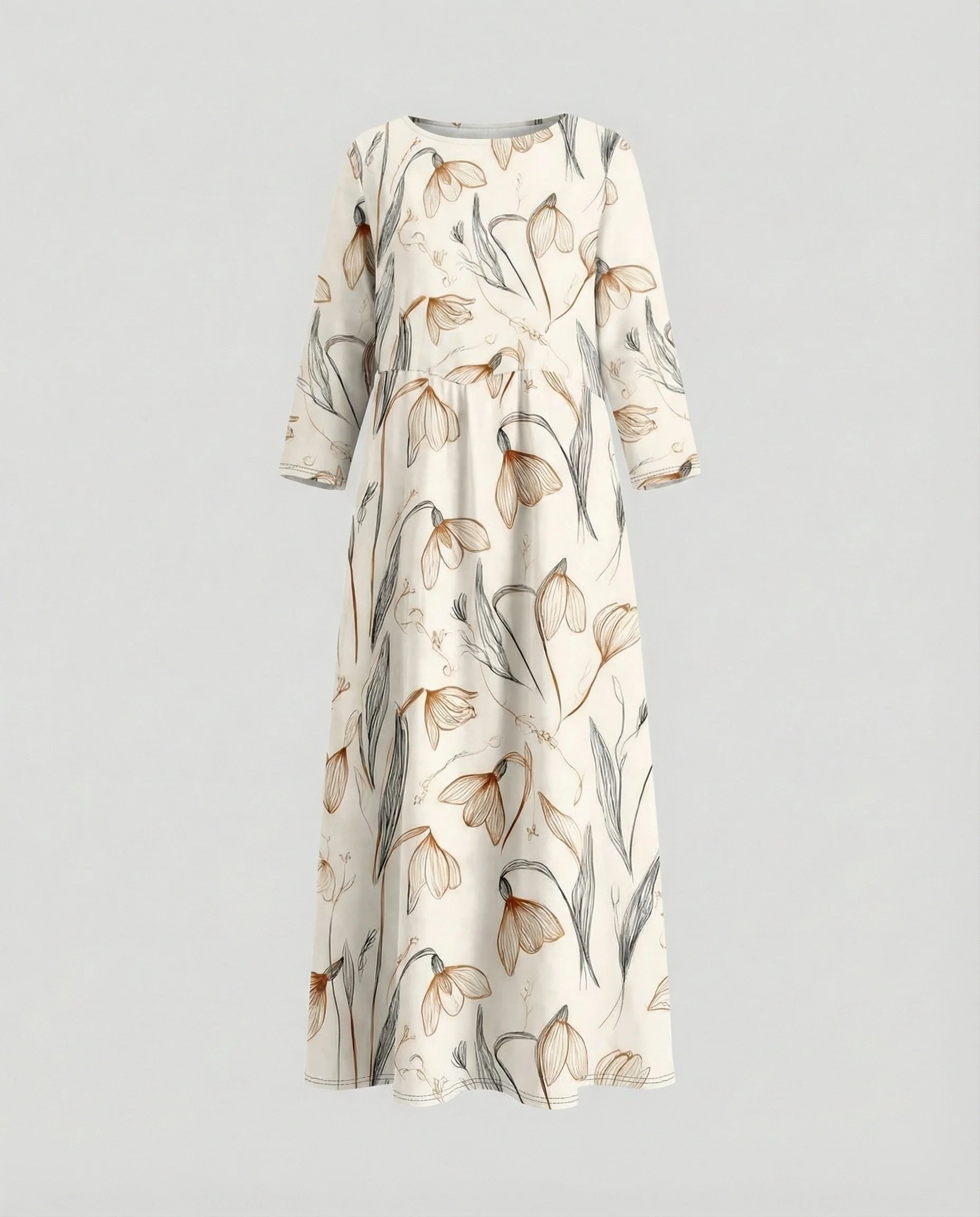 Damen Maxikleid floral mit Taschen - Image 10