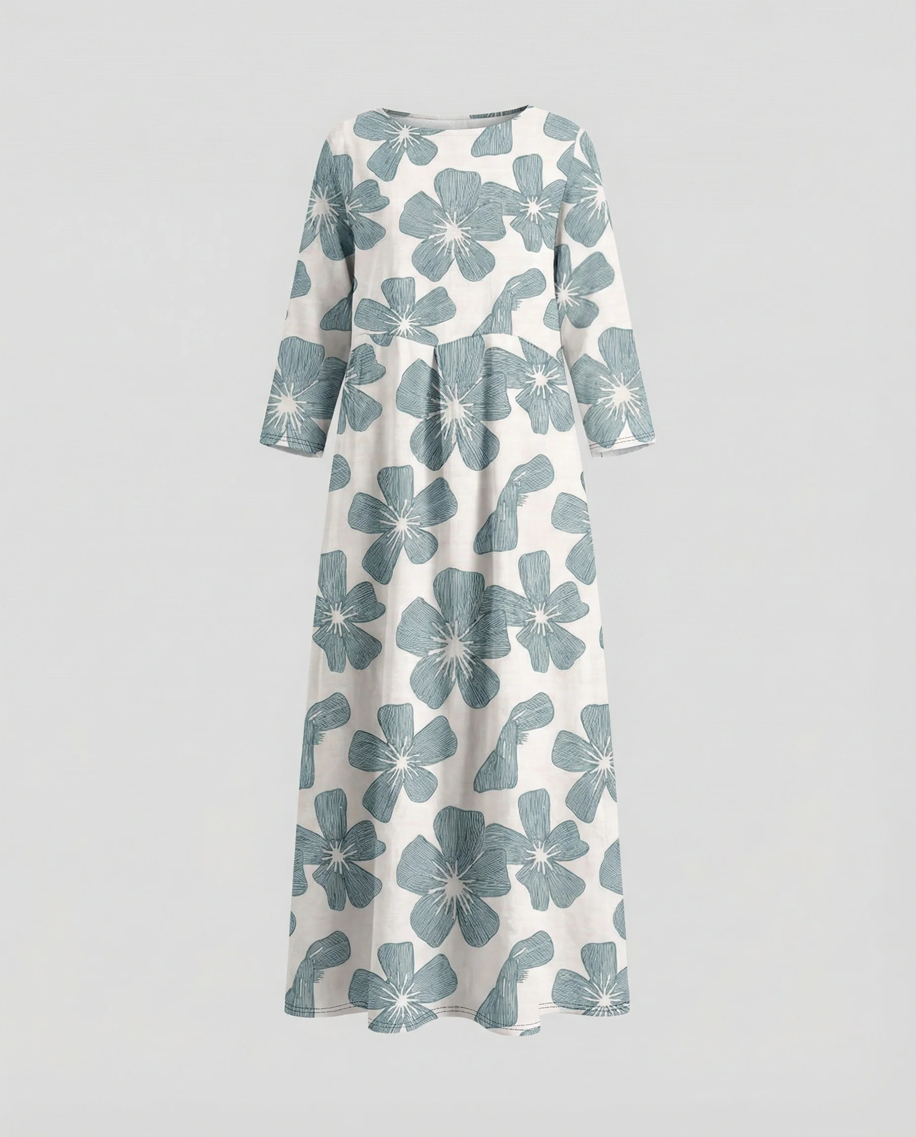 Damen Maxikleid floral mit Taschen - Image 3