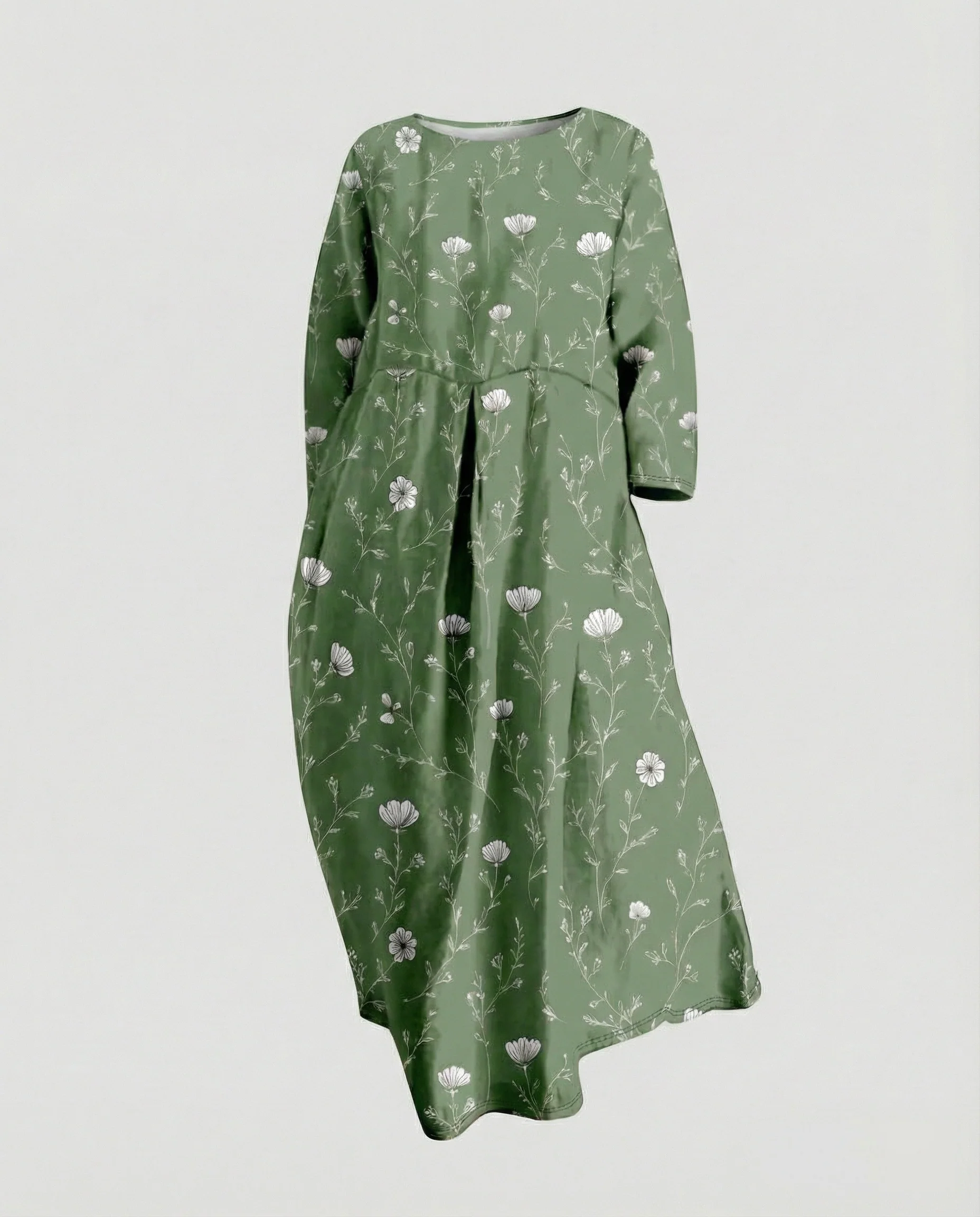 Damen Maxikleid floral mit Taschen - Image 32