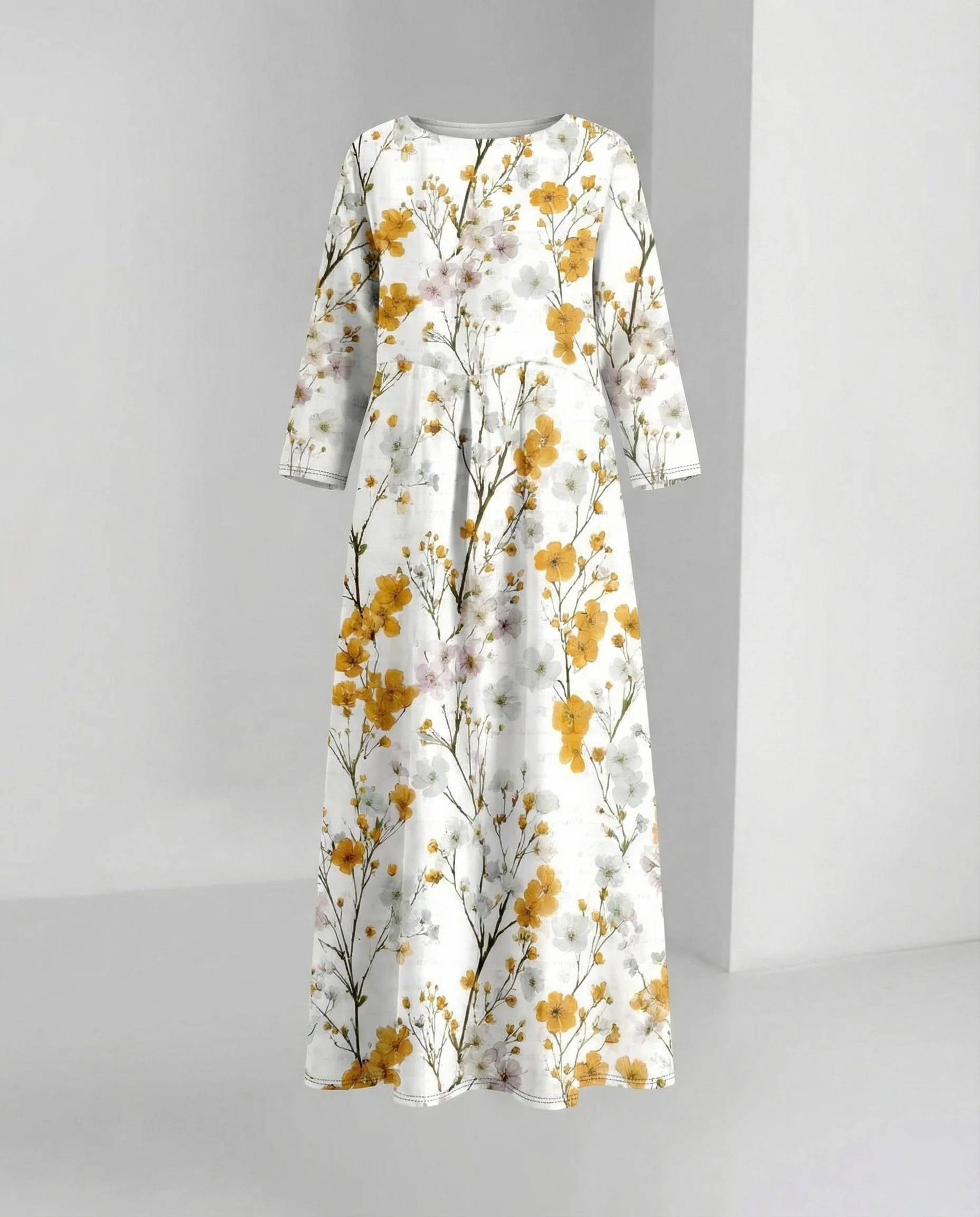 Damen Maxikleid floral mit Taschen - Image 6