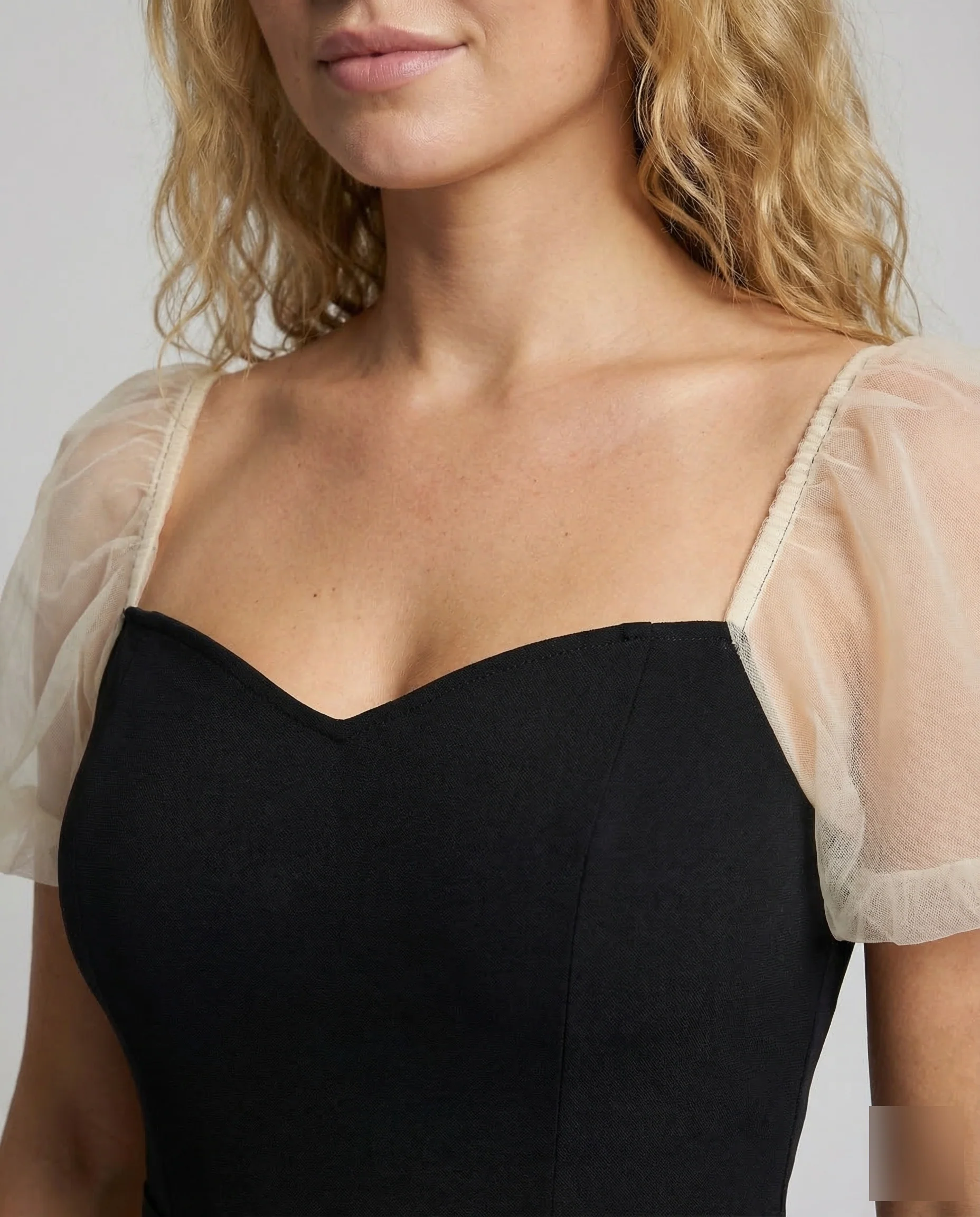Damen Gala Maxikleid mit Tüllrock - Image 3