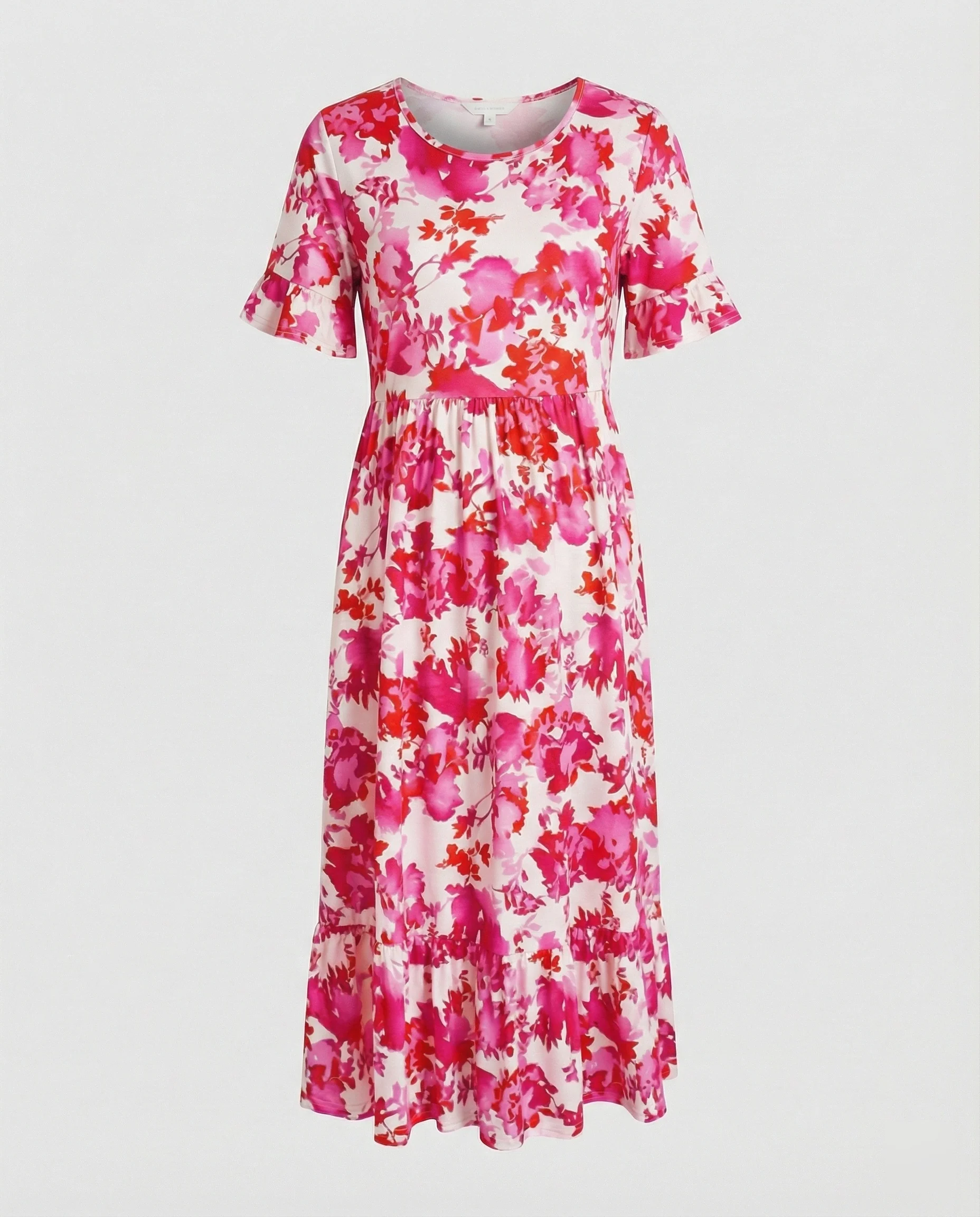Damen Midikleid floral schwingend - Image 9
