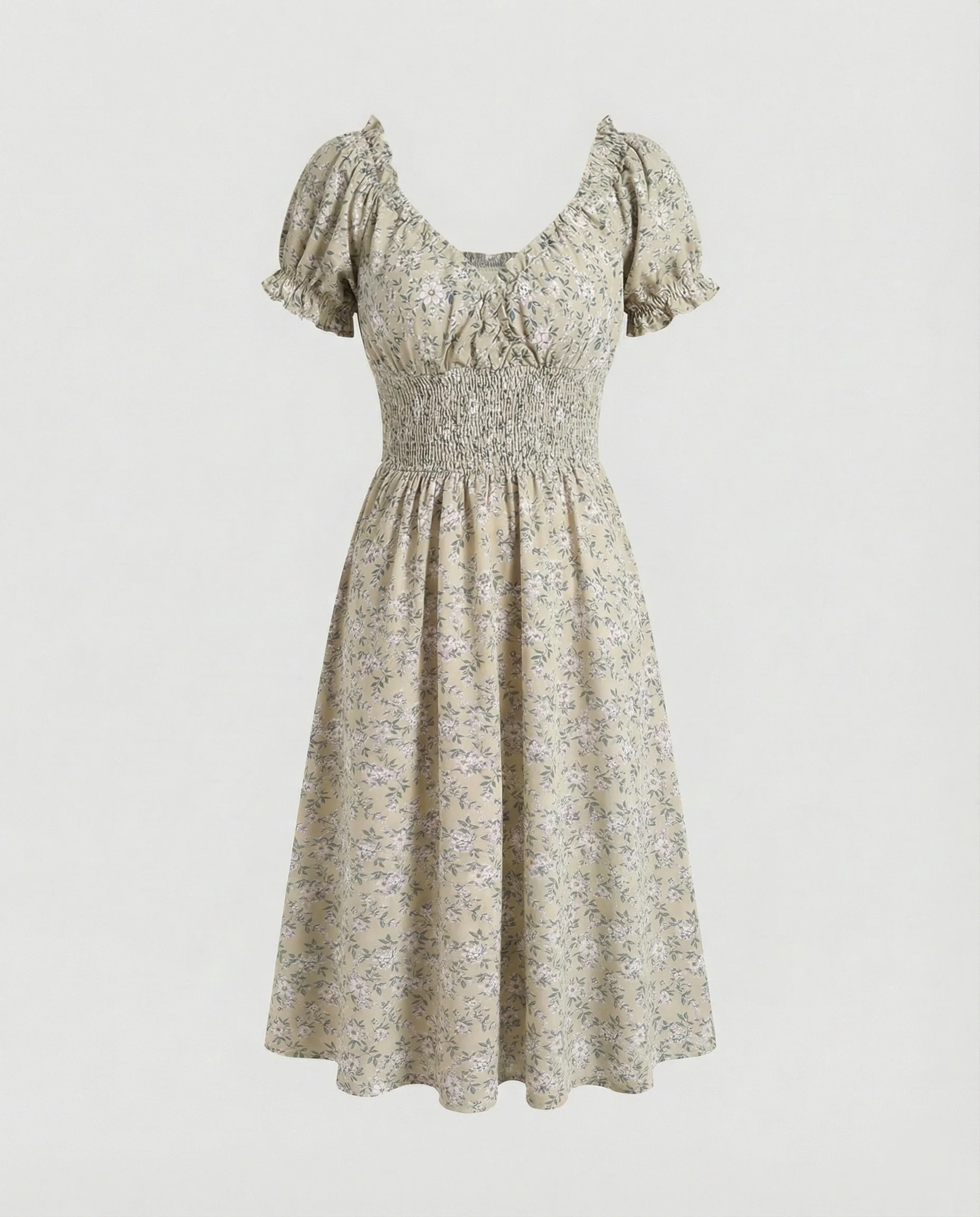 Damen Blumenkleid Sommer knielang - Image 7