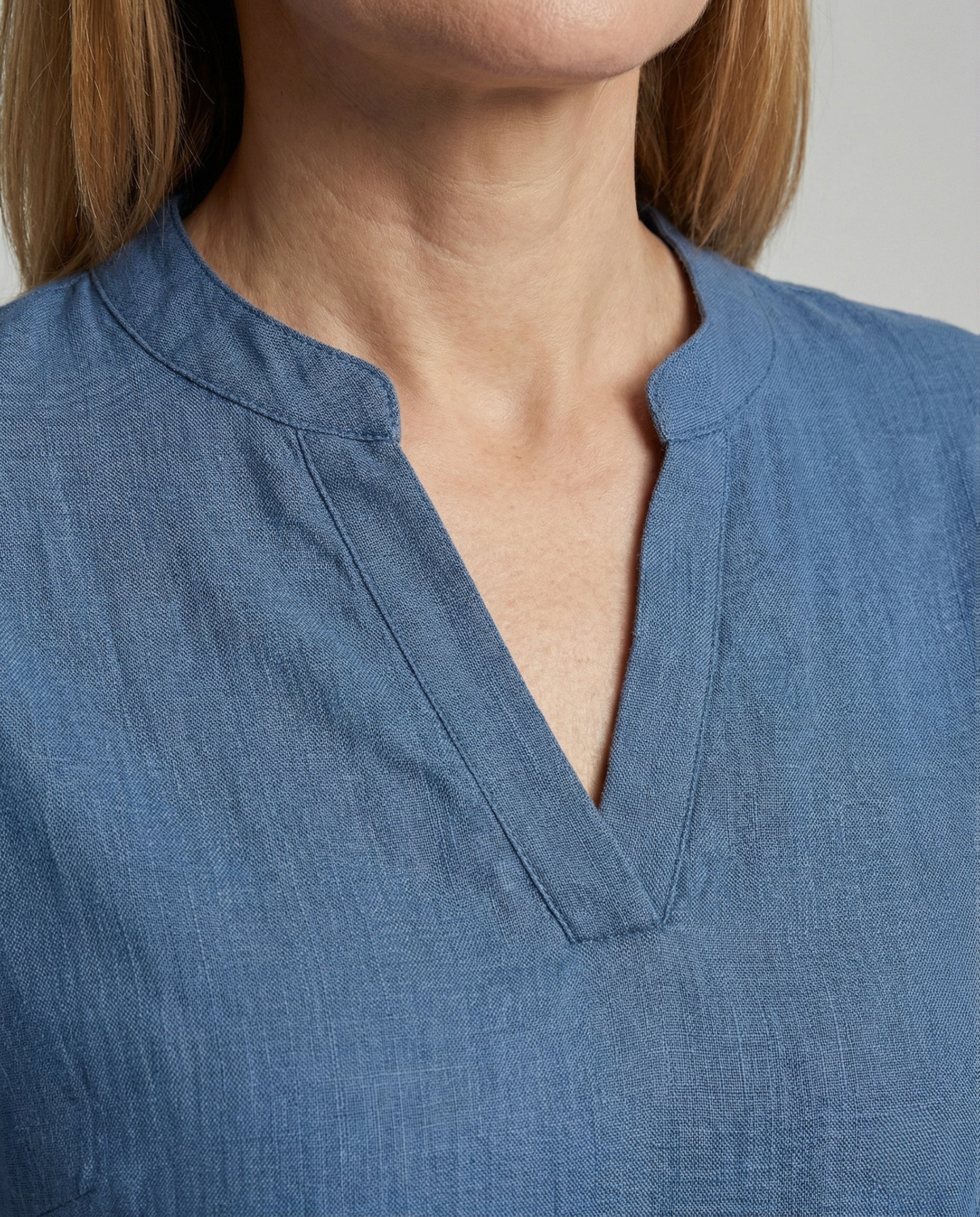 Freizeitkleid Damen A-Linie Baumwolle - Image 3