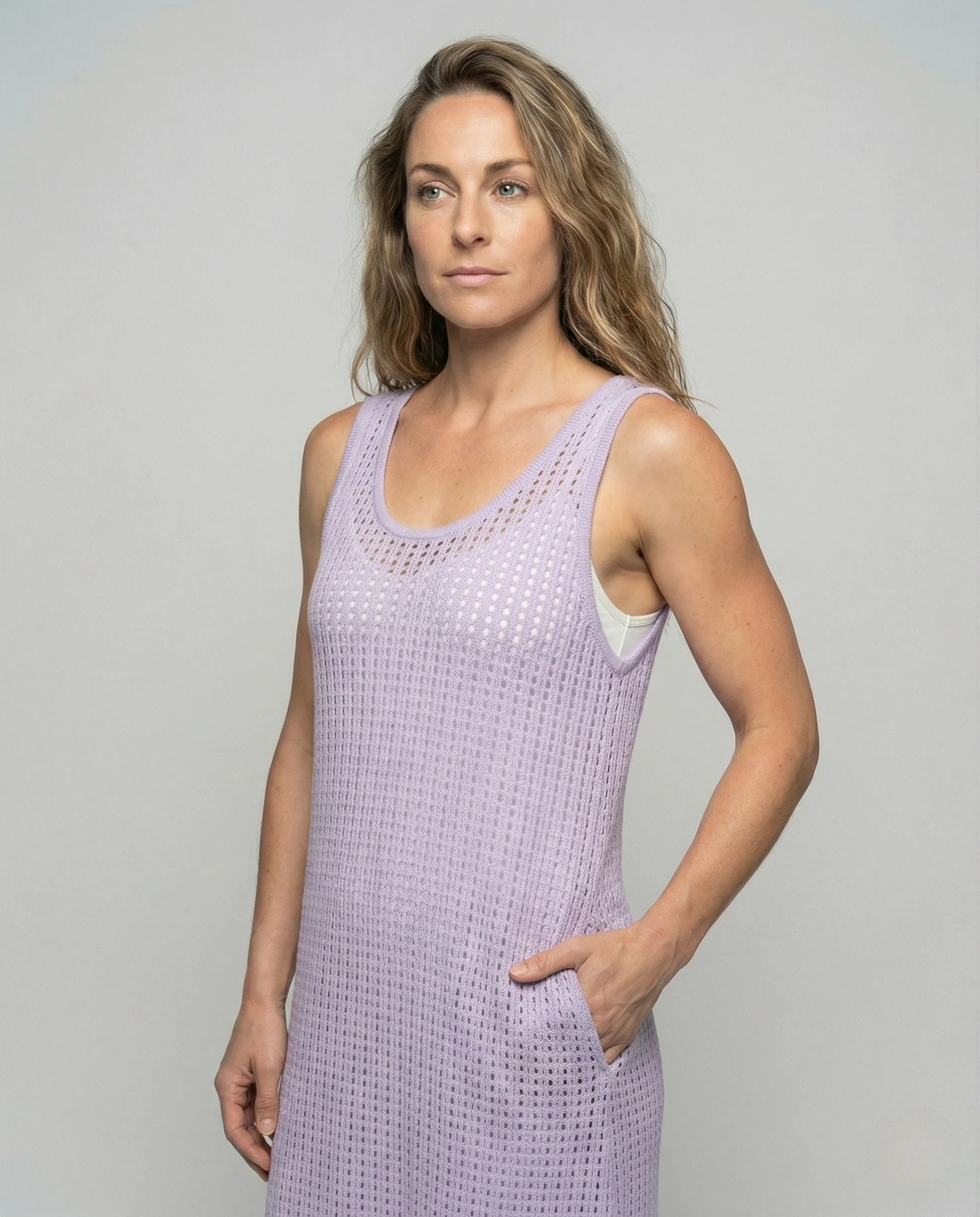 Damen Gehäkeltes Maxikleid in A-Linie - Image 2
