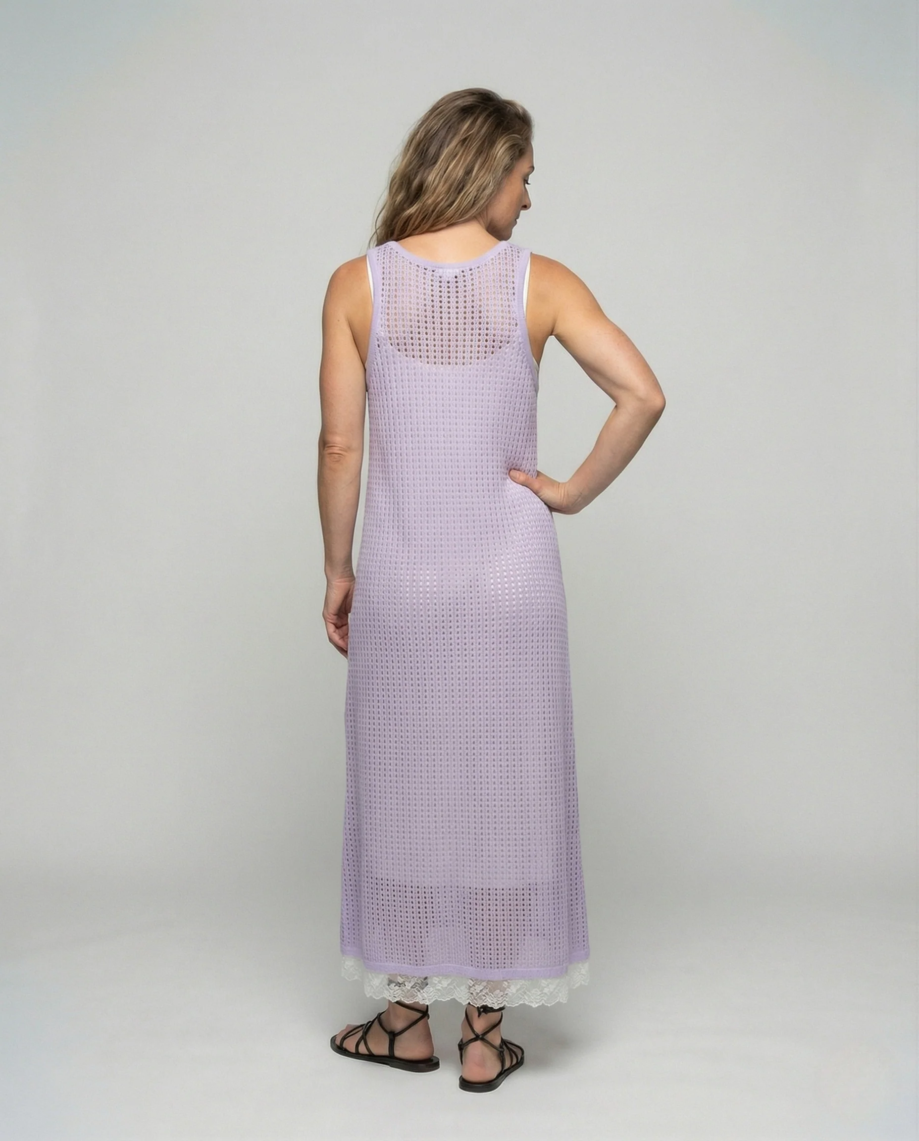 Damen Gehäkeltes Maxikleid in A-Linie - Image 4