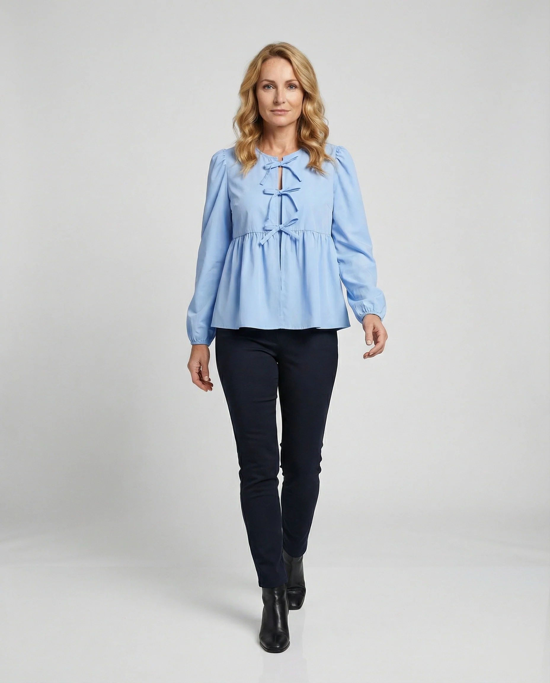 Bluse Damen Viskose Gemustert - Image 2