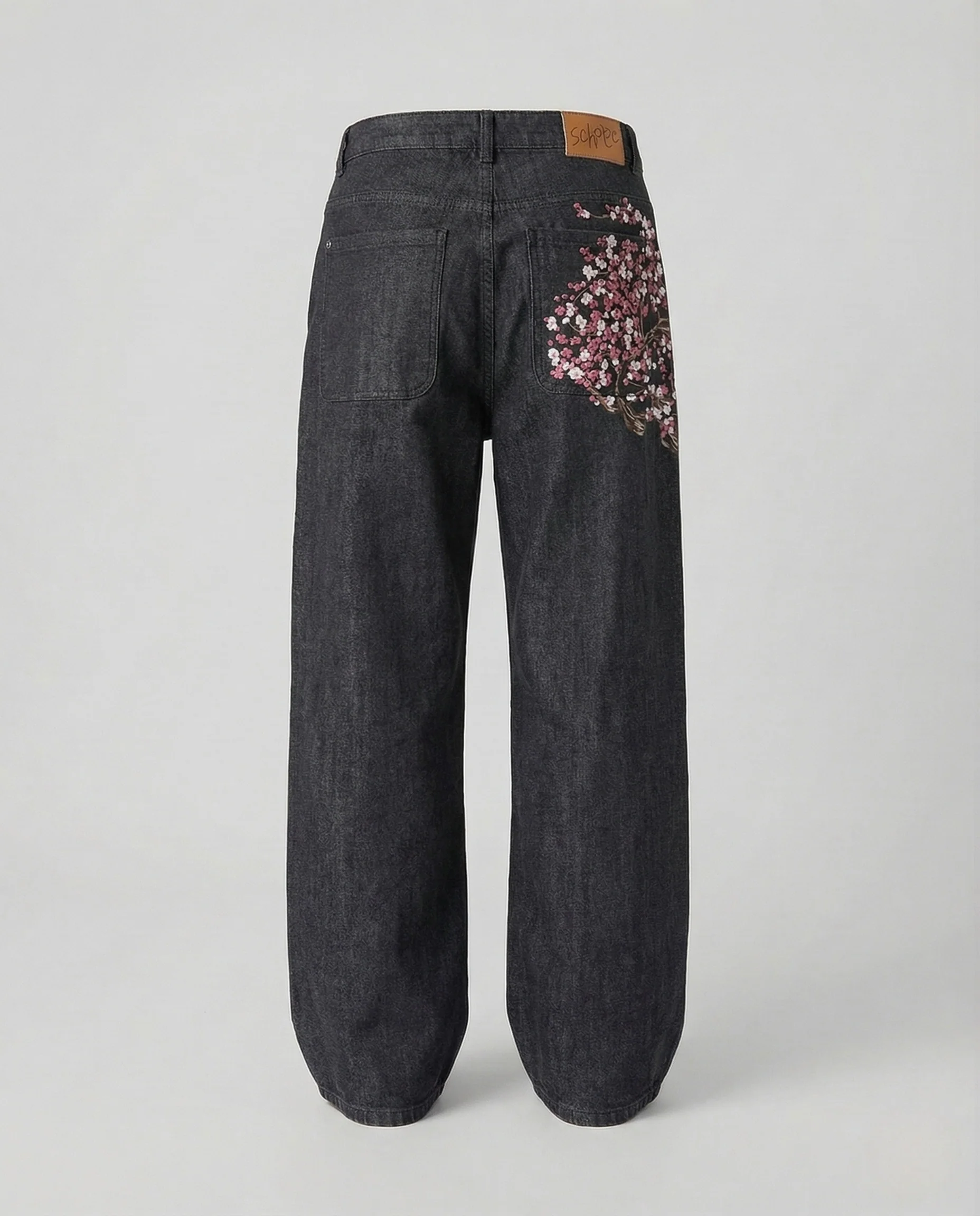 Damen High Waist Jeans Gerade mit Applikationen - Image 7