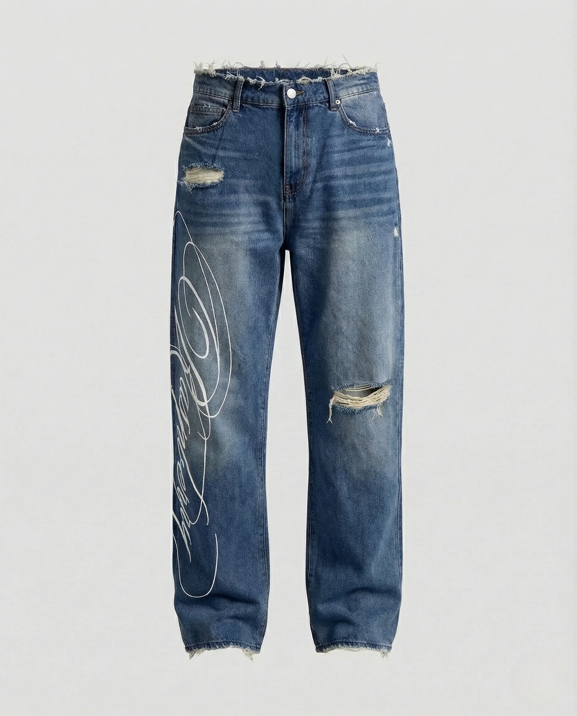 Damen Destroyed Jeans Gerade - Image 7