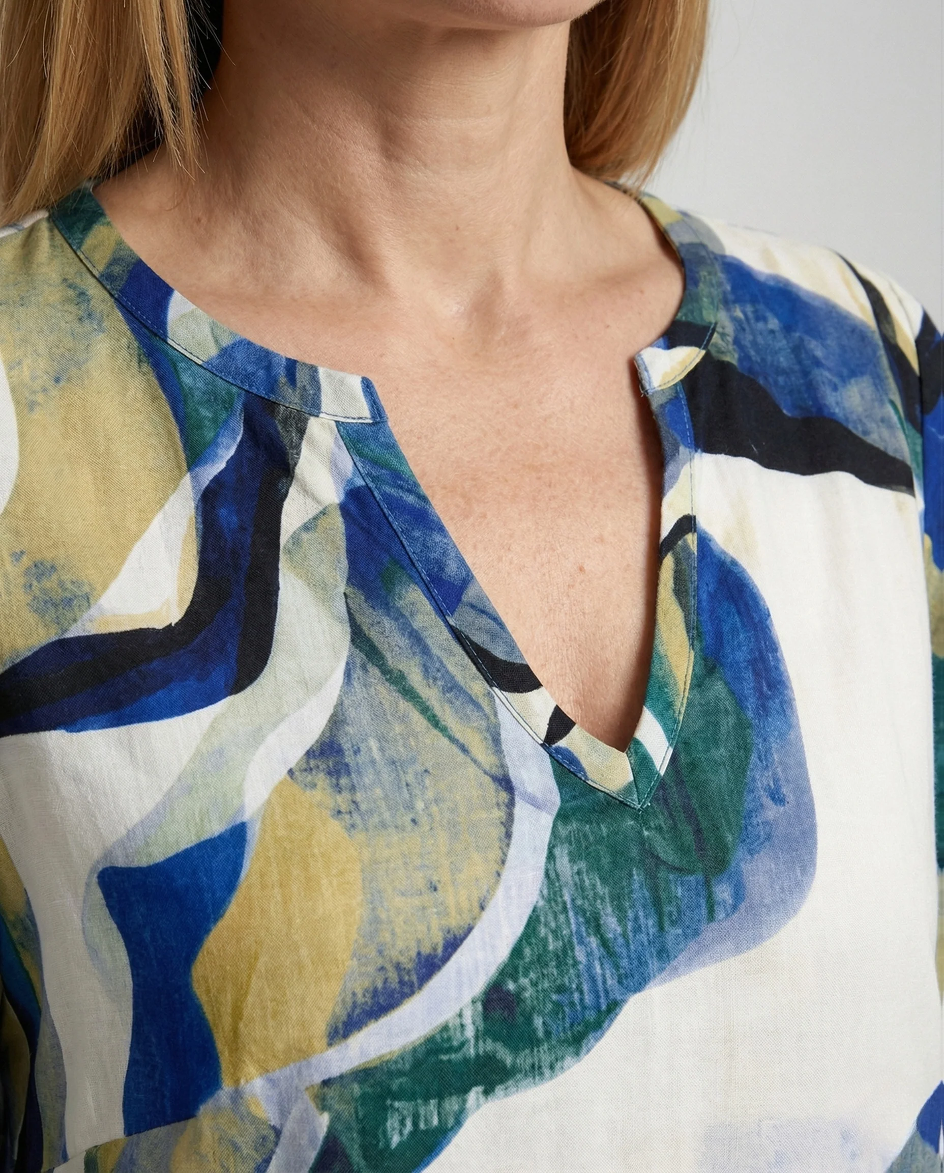 Damen Freizeitkleid Shift mit Print - Image 3