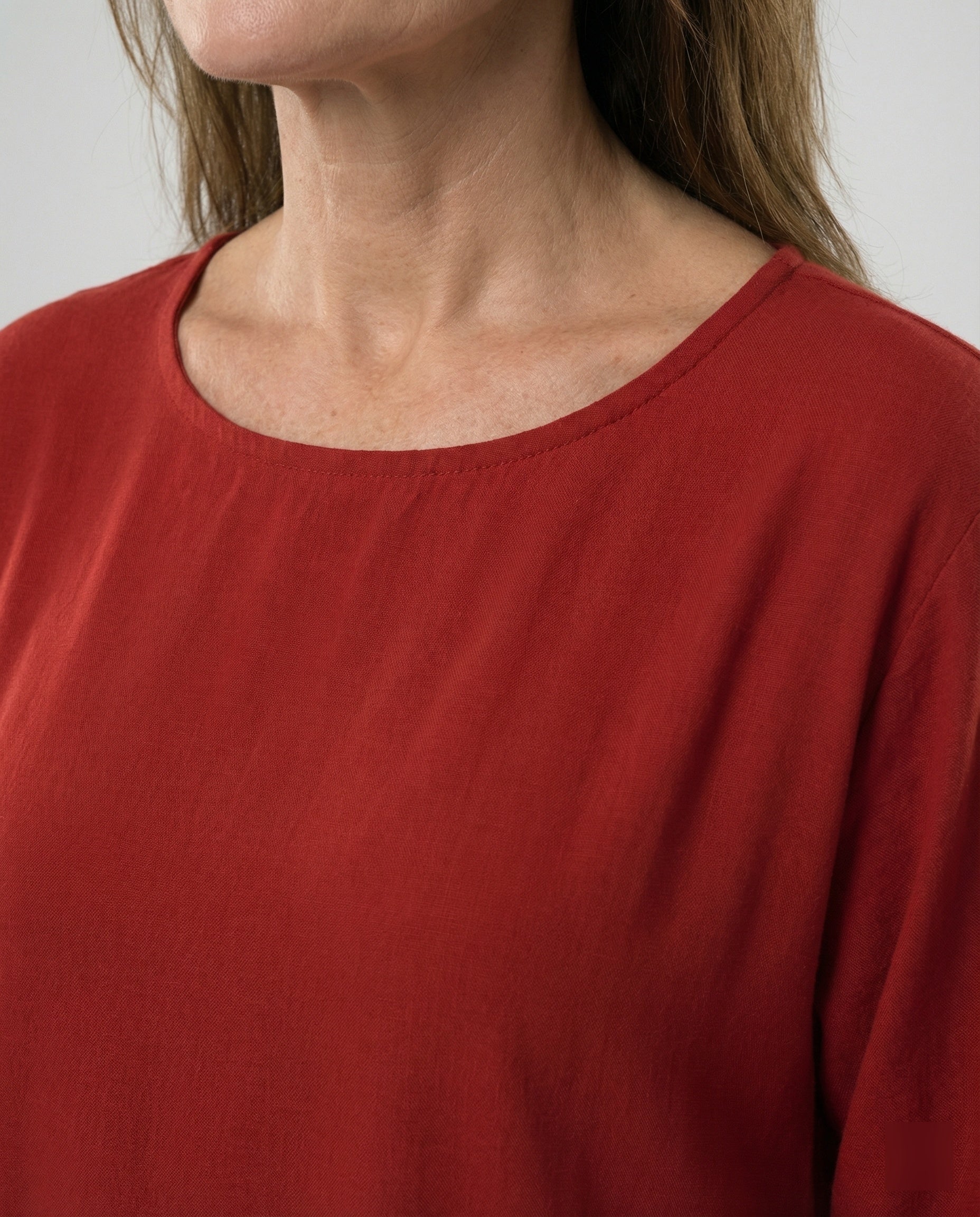 Damen Maxikleid Print asymmetrisch - Image 4